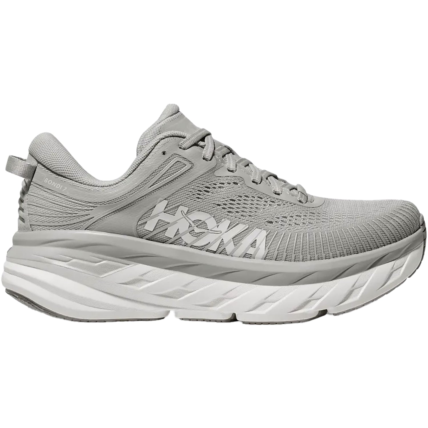 Mens Hoka one one Men's Hoka Bondi 7 Harbor Mist/White Mesh Harbor Mist/White Mesh