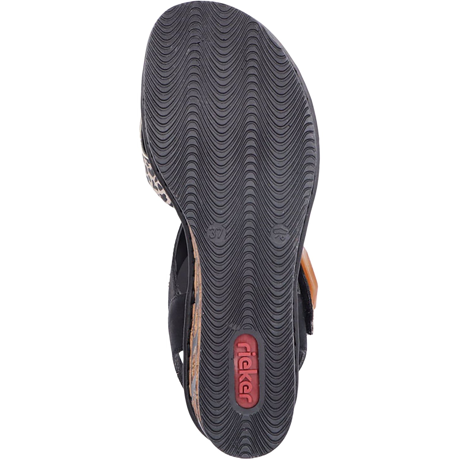 Womens Rieker Women's Rieker 68176-00 Ginger/Schwarz/Lightgold Synthetic Ginger/Schwarz/Lightgold Synthetic
