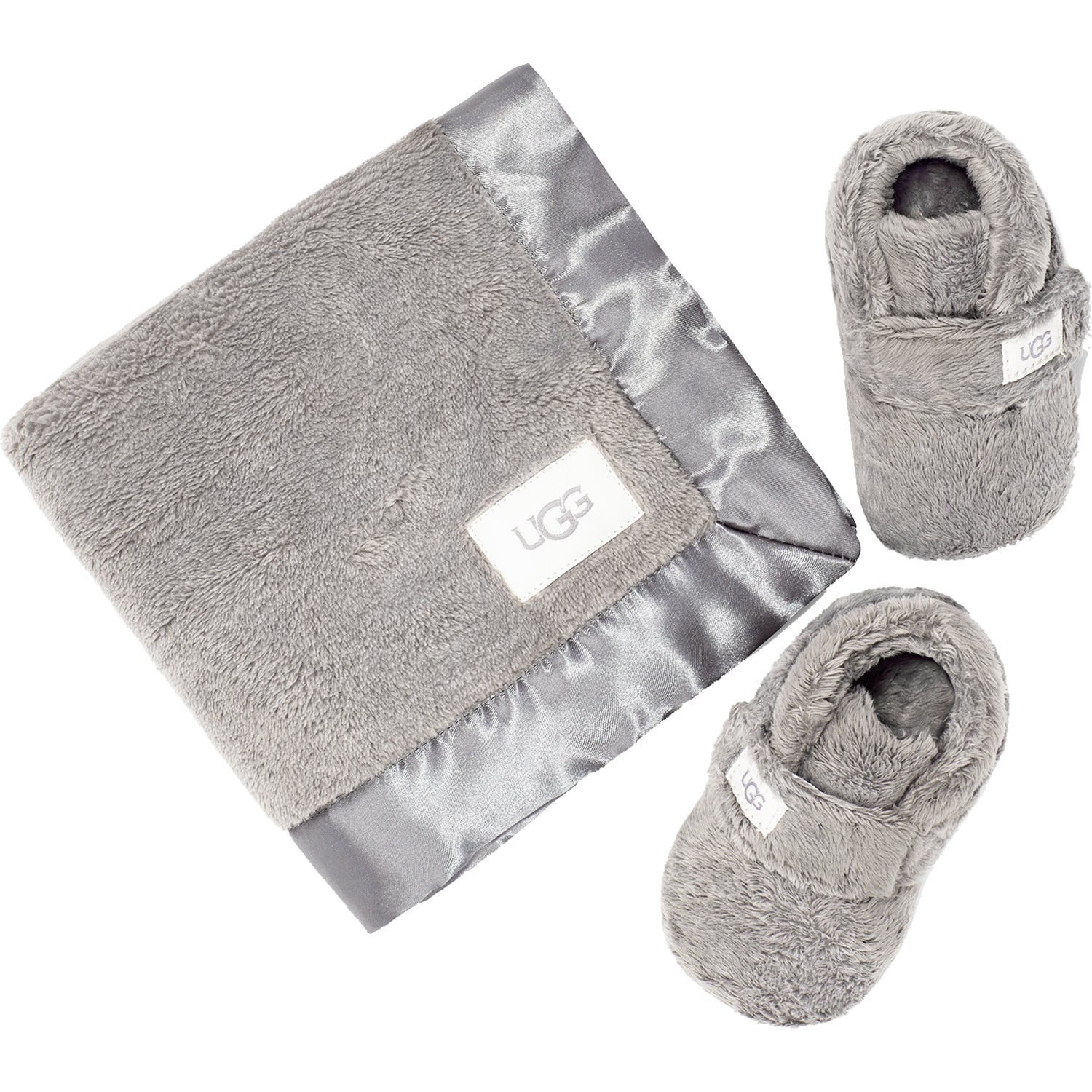 Kids Ugg Infants' UGG Bixbee Bootie And Lovey Blanket Charcoal Charcoal