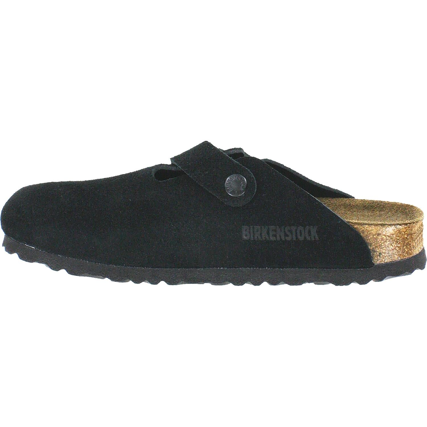 Unisex Birkenstock Unisex Birkenstock Boston Soft Footbed Black Suede Black Suede