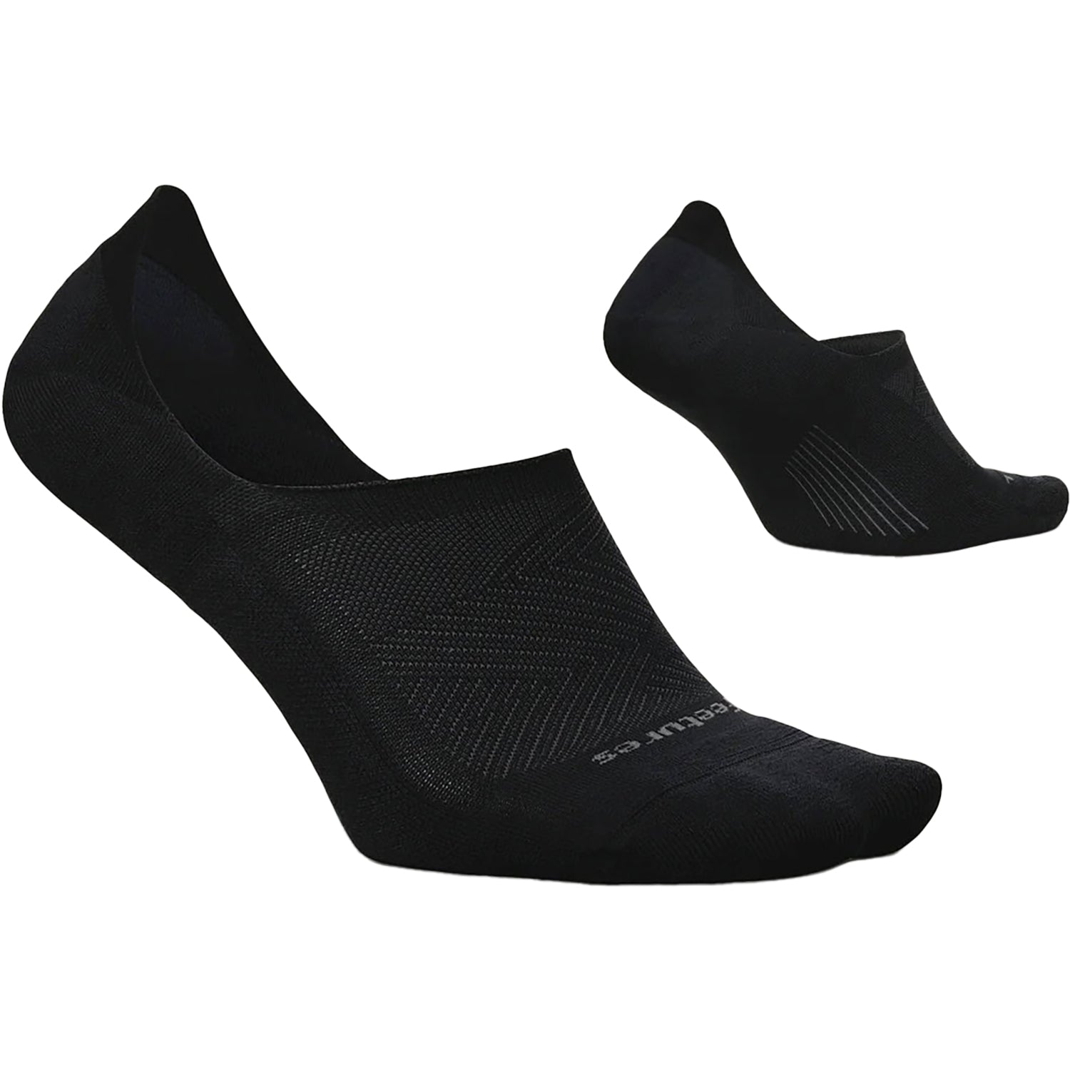 Unisex Feetures Unisex Feetures Elite Light Cushion Invisible Socks Black