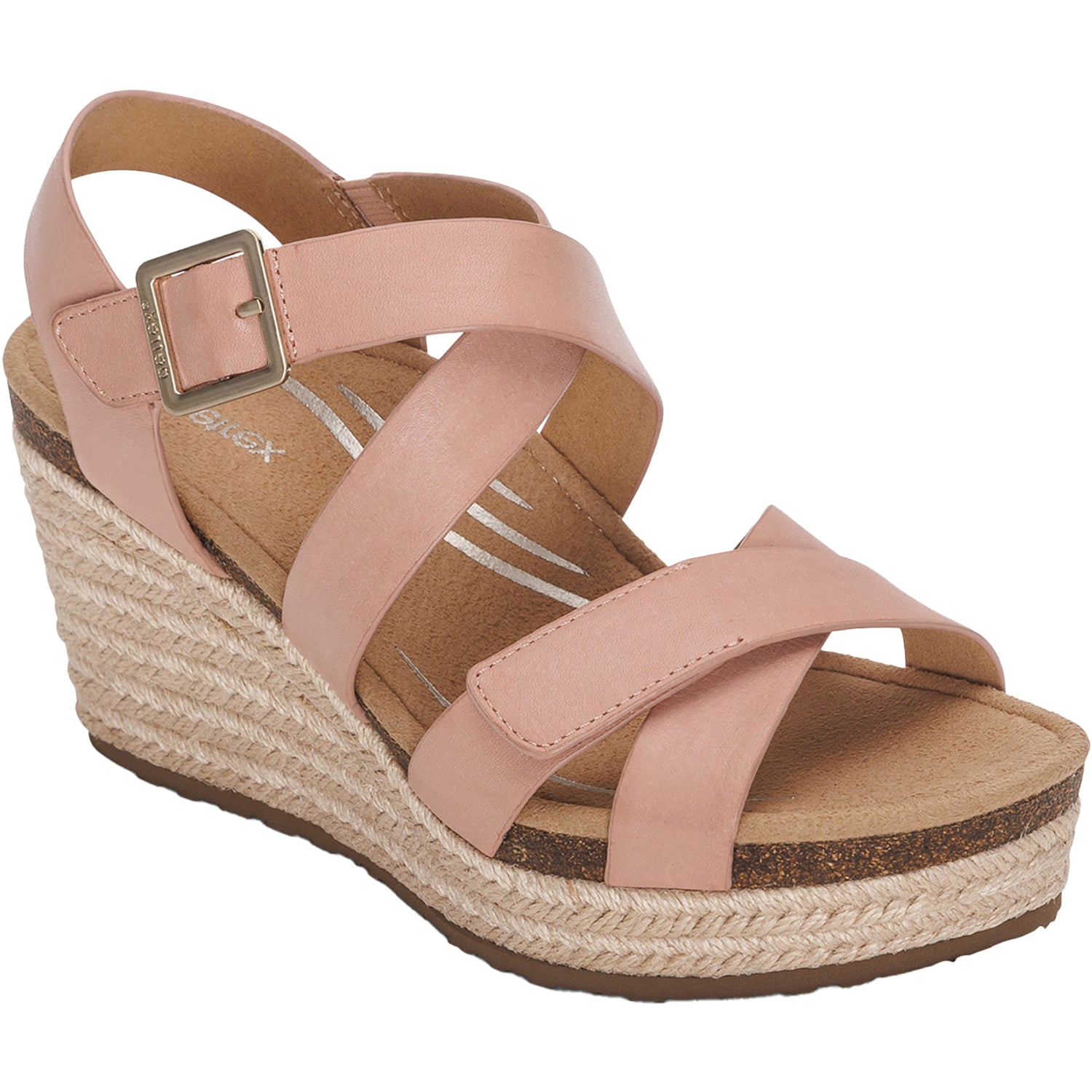 Womens Aetrex Women's Aetrex Anna Rose Leather Rose