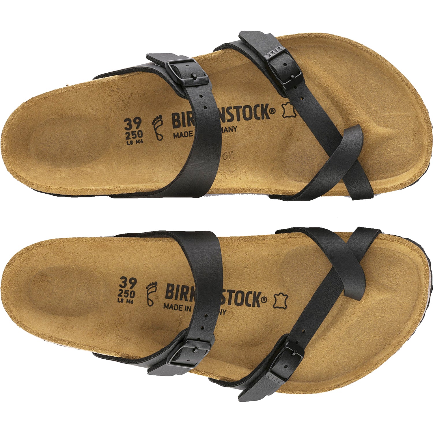 Womens Birkenstock Women's Birkenstock Mayari Black Birko-Flor Black Birko-Flor