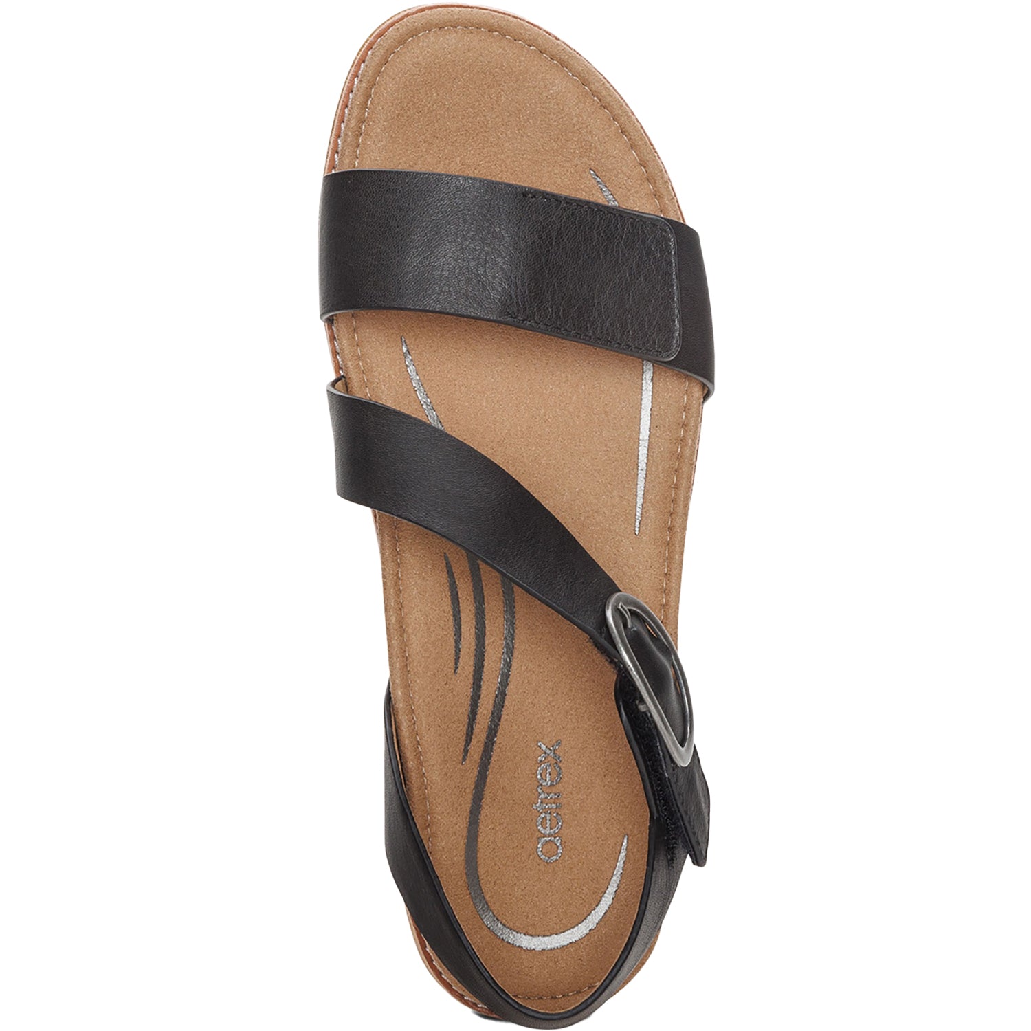 Womens Aetrex Women's Aetrex Tamara Black Leather Black Leather