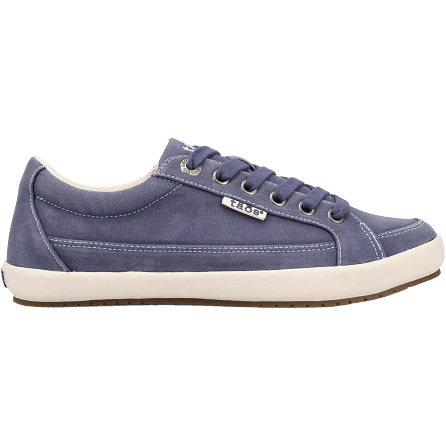 Womens Taos Women's Taos Moc Star 2 Indigo Distressed Canvas Indigo Distressed Canvas
