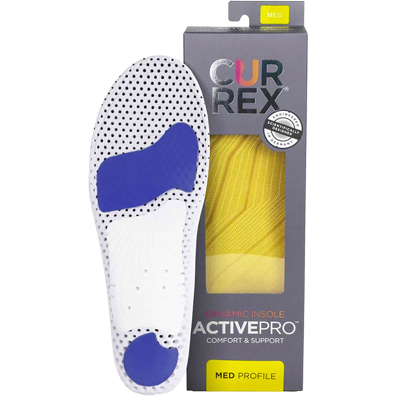 Unisex Currex Unisex Currex Active Pro Medium Arch Insoles Medium Arch / Yellow