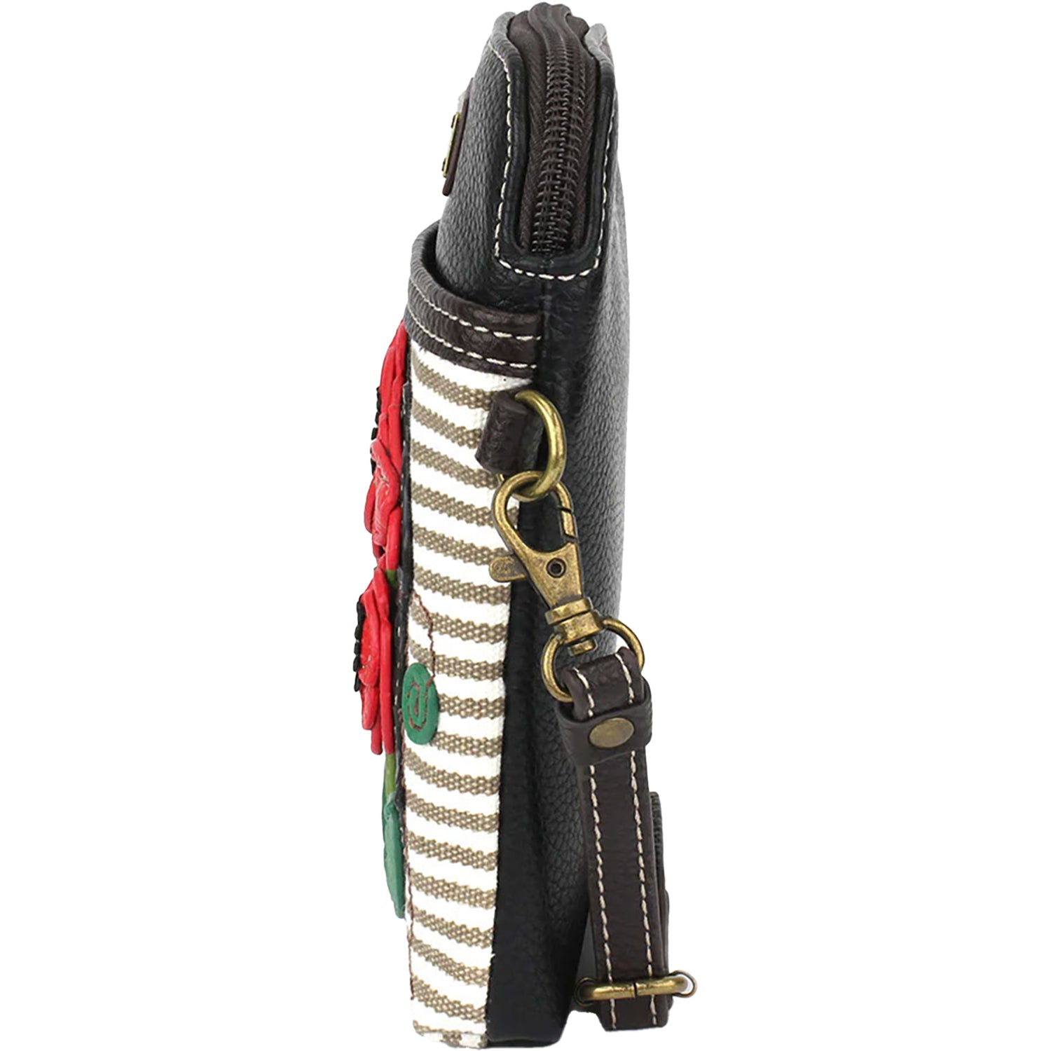 Unisex Chala Chala Red Poppy Cellphone Xbody Gray Stripe Synthetic Gray Stripe Synthetic