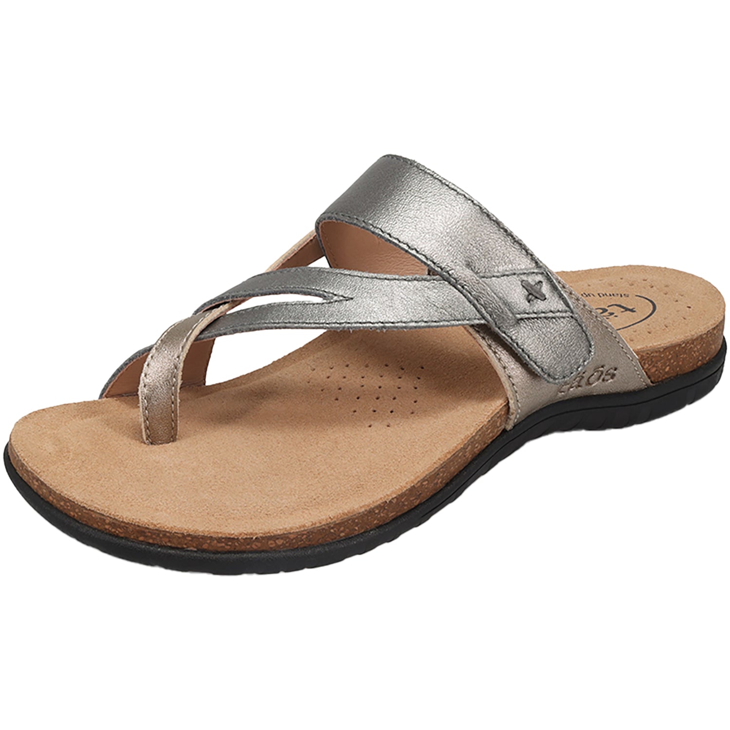 Womens Taos Women's Taos Perfect Grey/Champagne Metallic Leather Grey/Champagne Metallic Leather