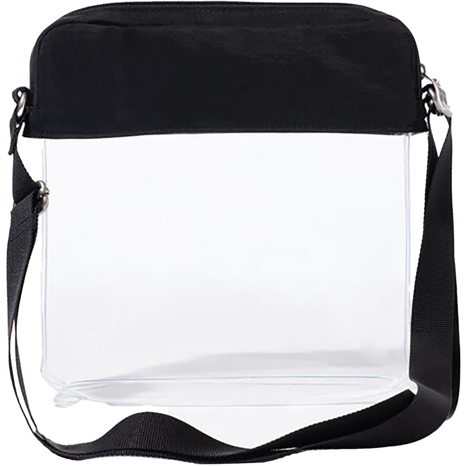 Womens Baggallini Baggallini Clear Stadium Crossbody Black Black