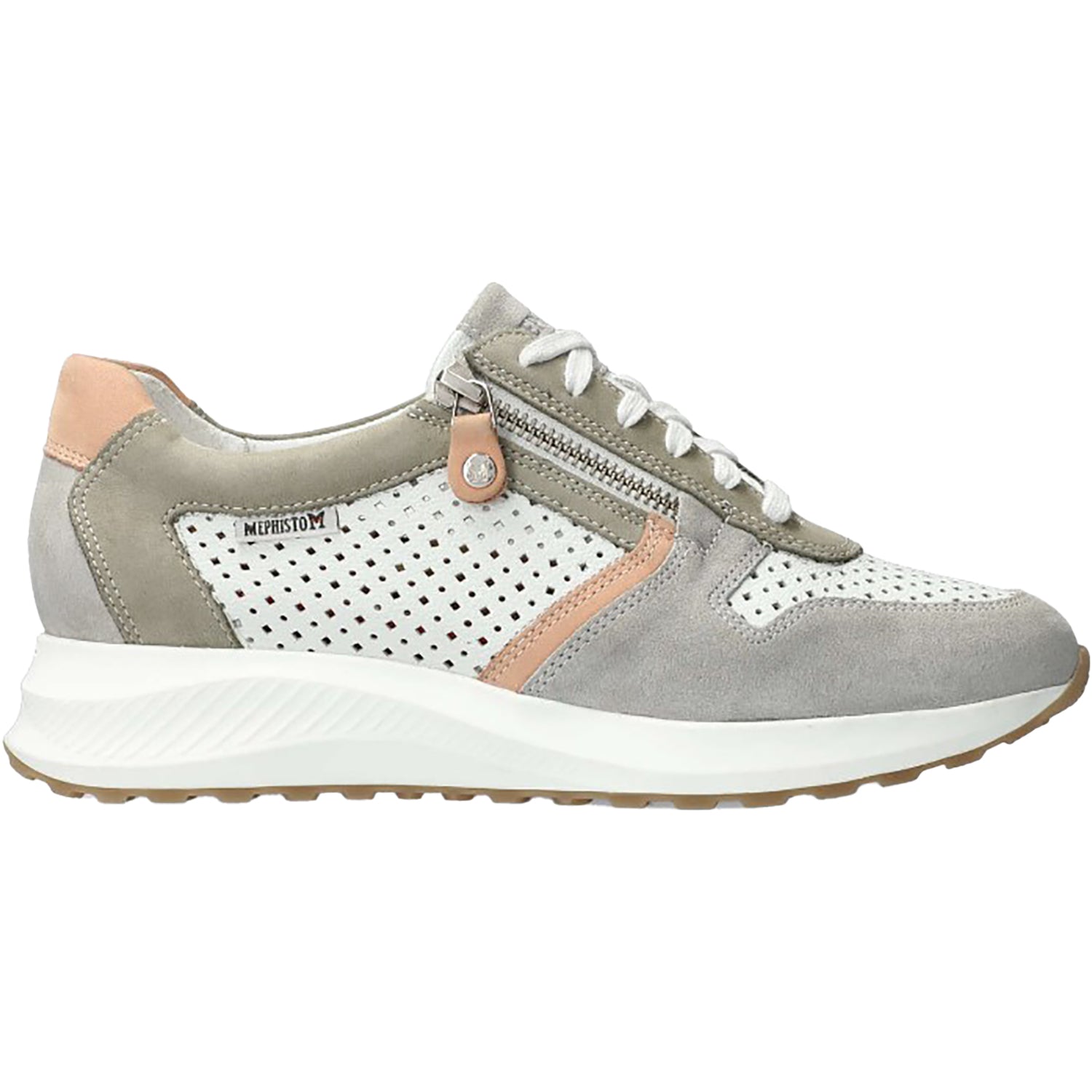 Womens Mephisto Women's Mephisto Kim Perf Stone Combo Nubuck Stone Combo Nubuck