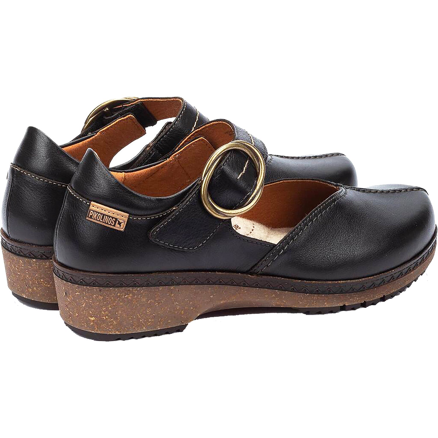 Womens Pikolinos Women's Pikolinos Granada W0W-4837 Black Leather Black Leather