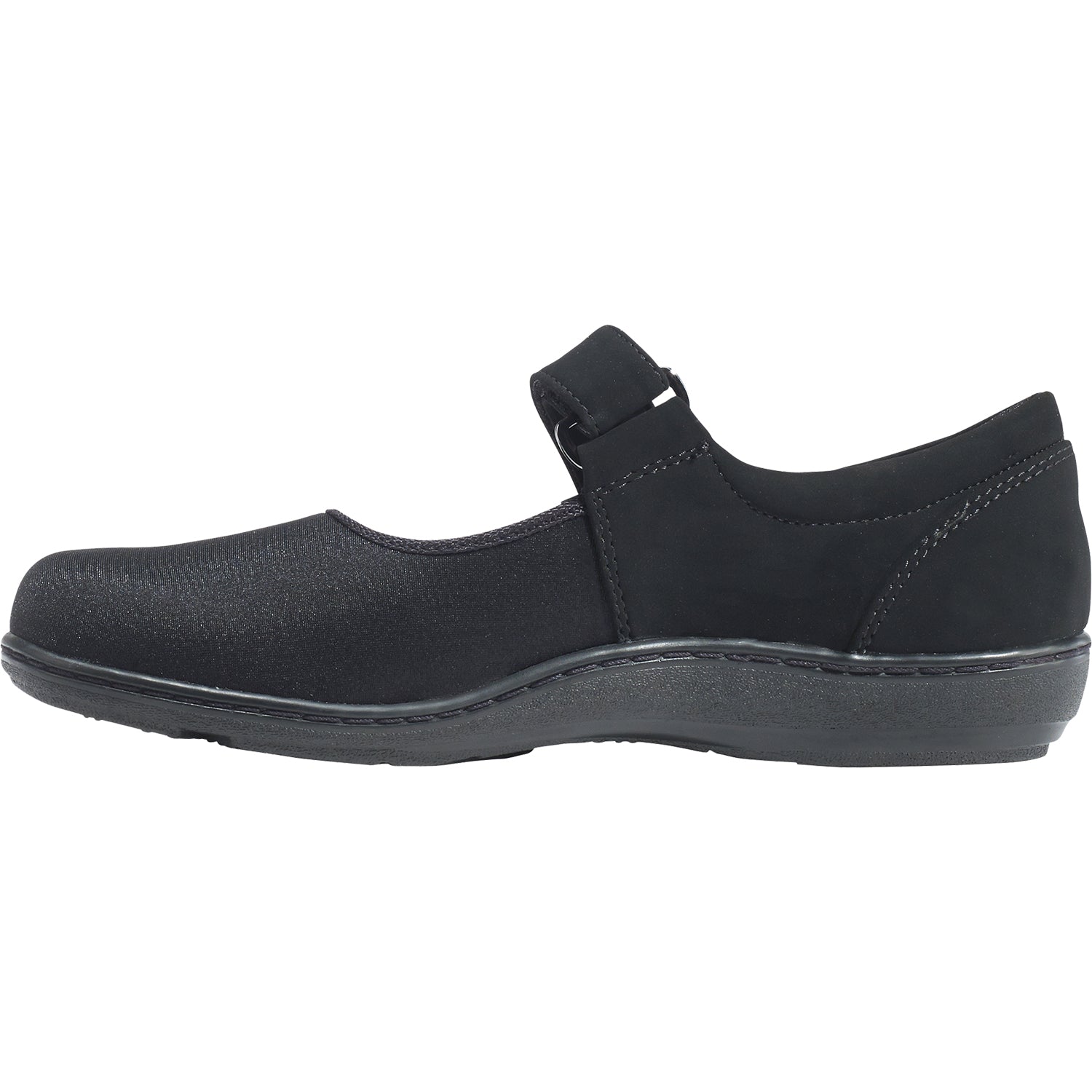 Womens Aetrex Women's Aetrex Helen Black Stretch Fabric Black Stretch Fabric