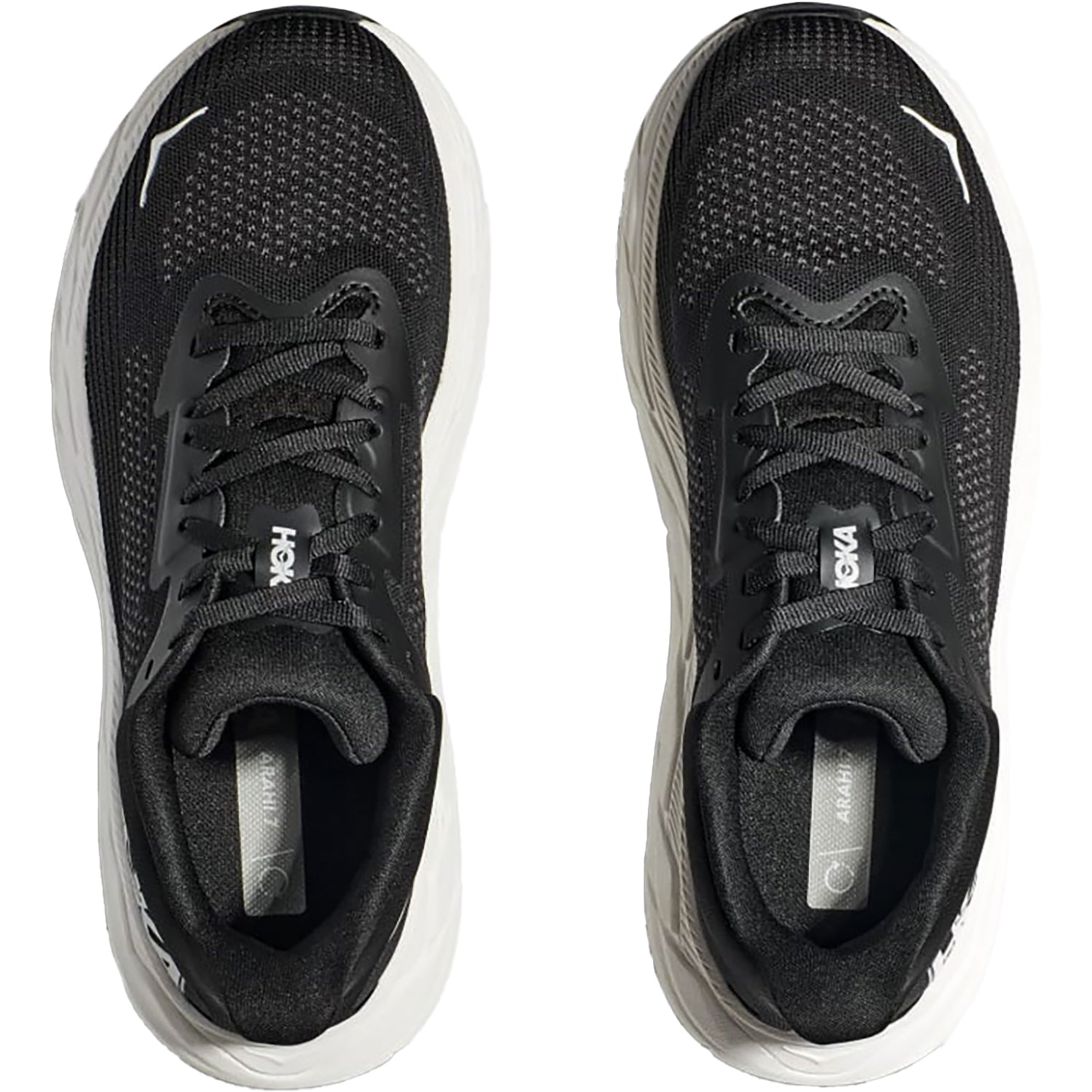 Mens Hoka one one Men's Hoka Arahi 7 Black/White Mesh Black/White Mesh