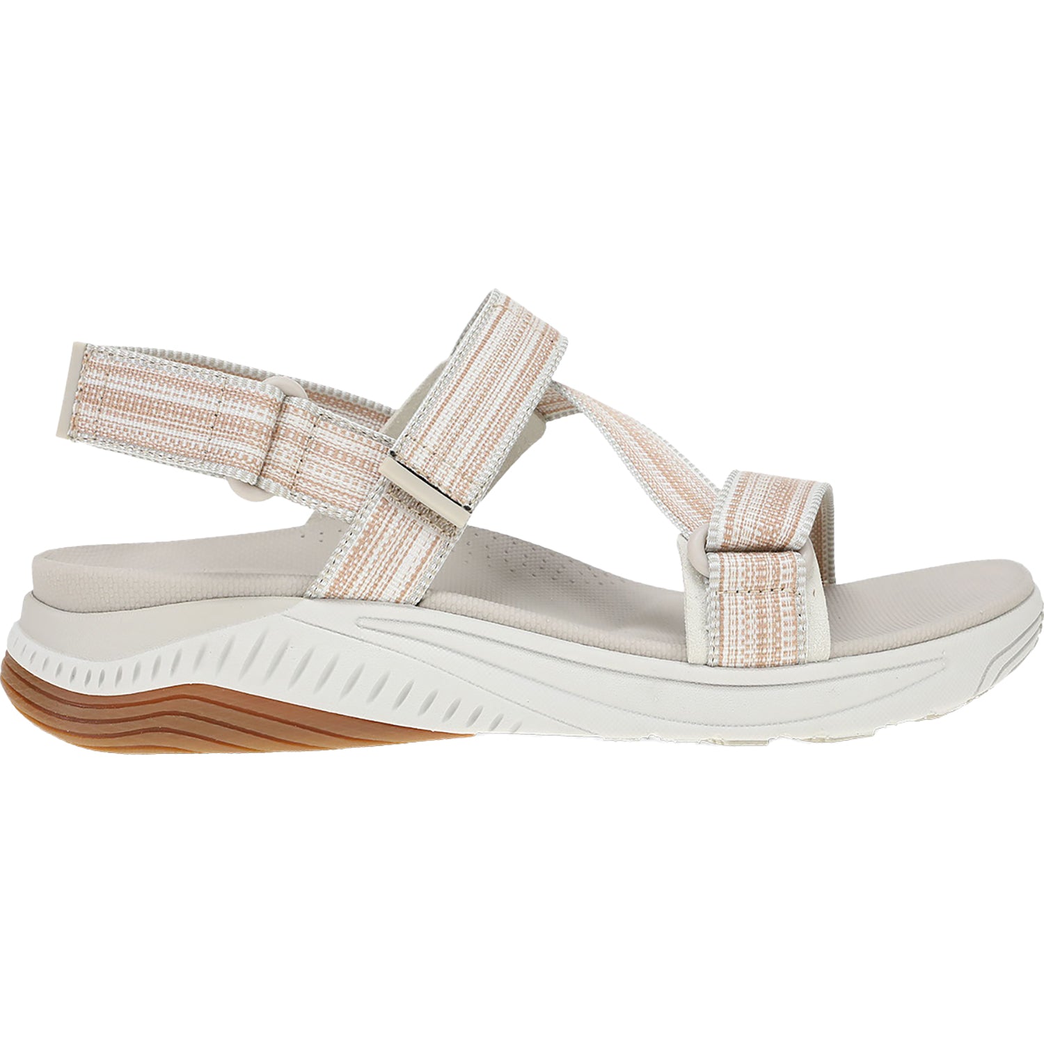 Womens Dansko Women's Dansko Rayna Taupe Multi Webbing Synthetic Taupe Multi Webbing Synthetic