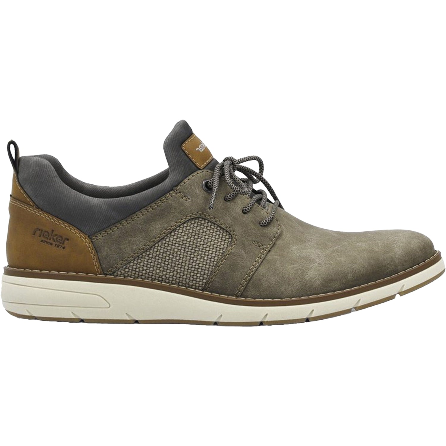 Mens Rieker Men's Rieker 11351-25 Dustin 51 Kaffee/Fango/Rauch/Nuss Synthetic Kaffee/Fango/Rauch/Nuss Synthetic