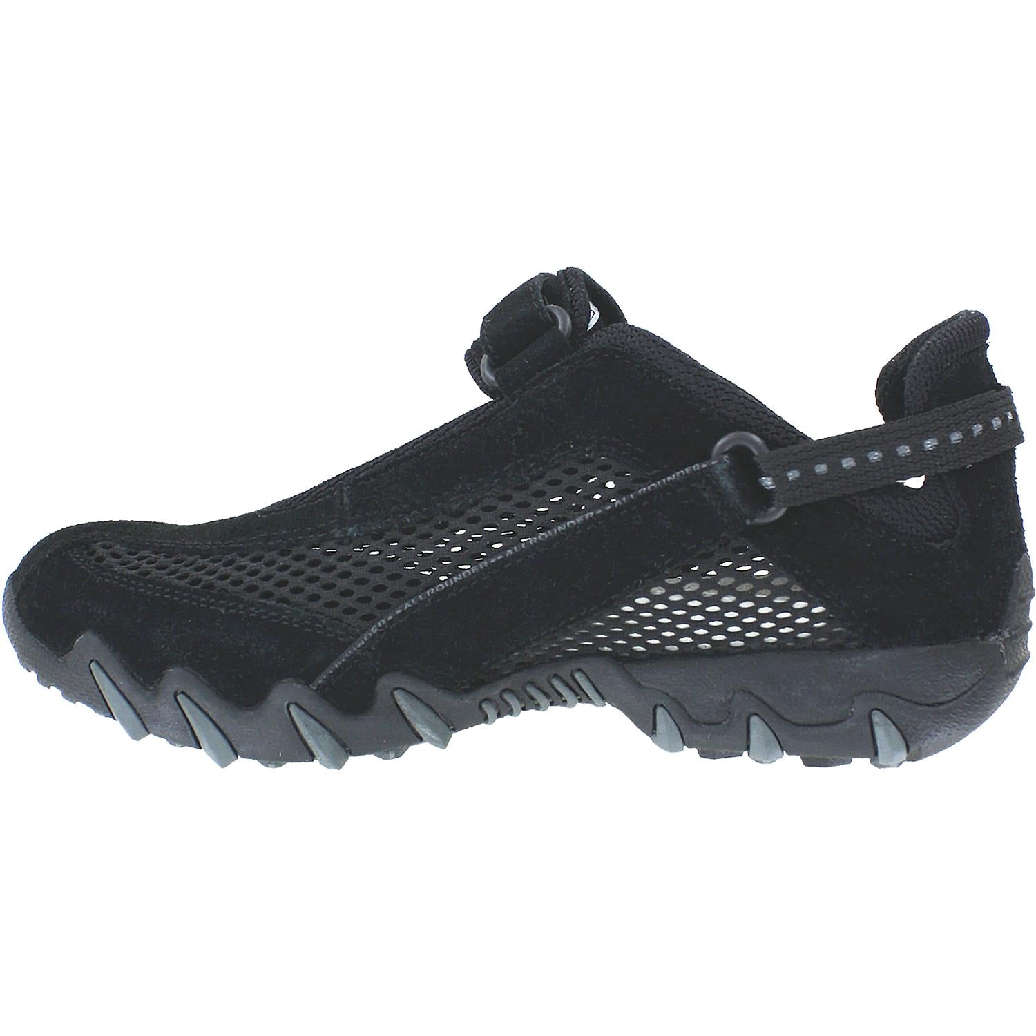 Womens Allrounder by mephisto Women's Allrounder by Mephisto Niro Black/Black Suede/Mesh Black/Black Suede/Mesh