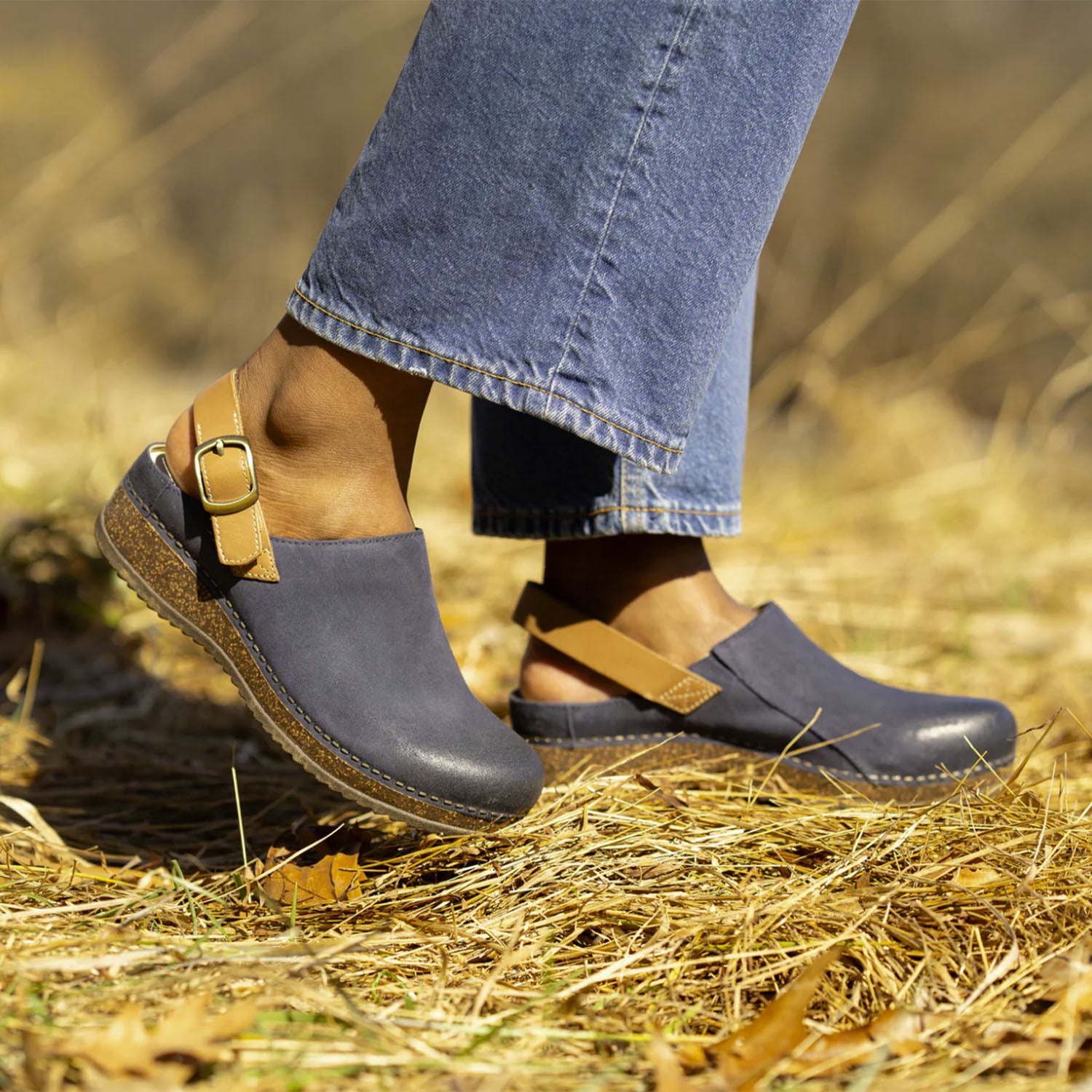 Womens Dansko Women's Dansko Merrin Blue Burnished Suede Blue Burnished Suede