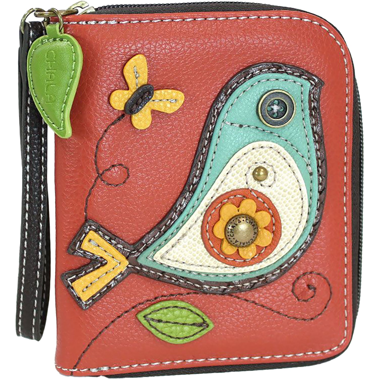 Unisex Chala Chala Zip-Around Wallet Bird Brickered Bird Brickered