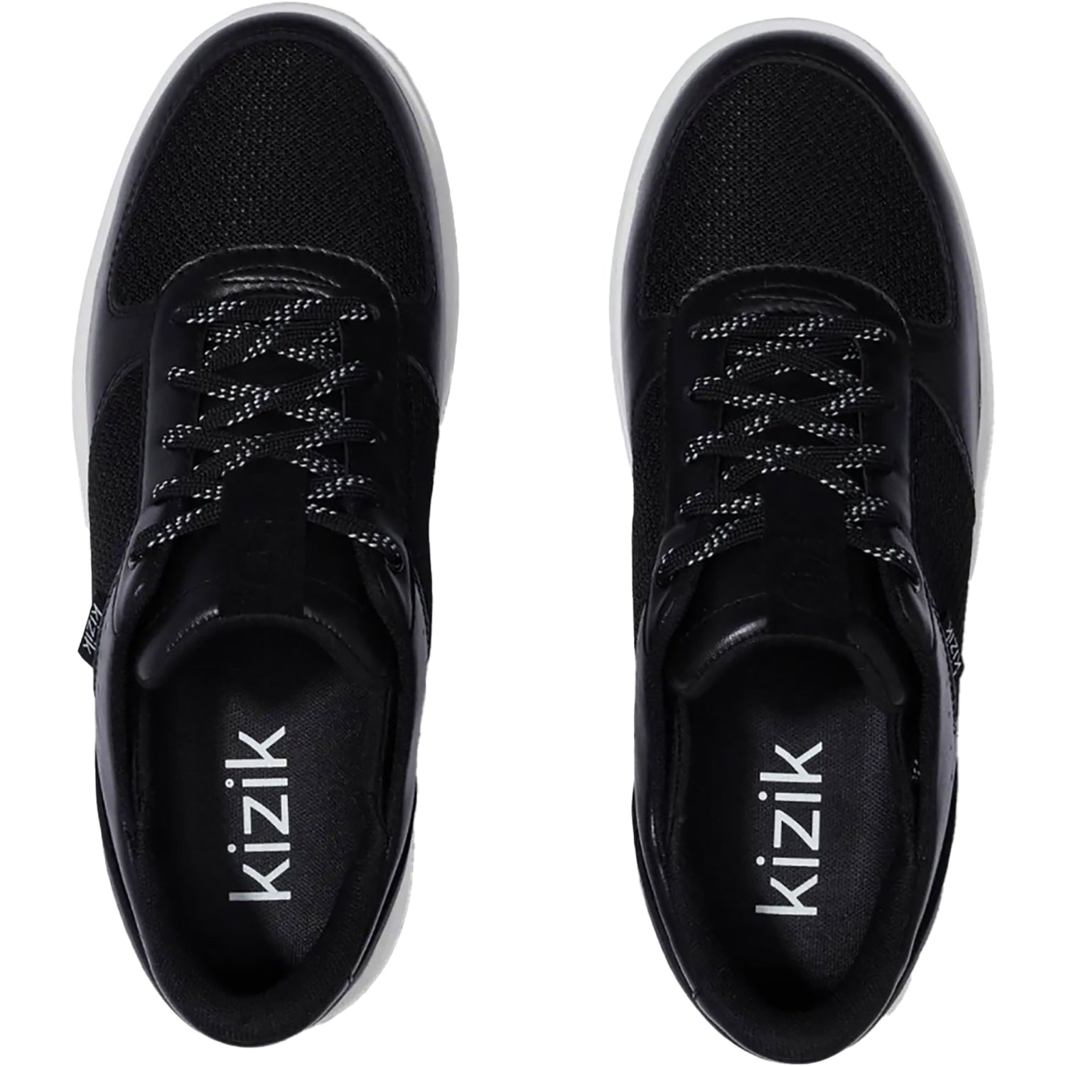 Womens Kizik Women's Kizik Brisbane Black Leather Black Leather