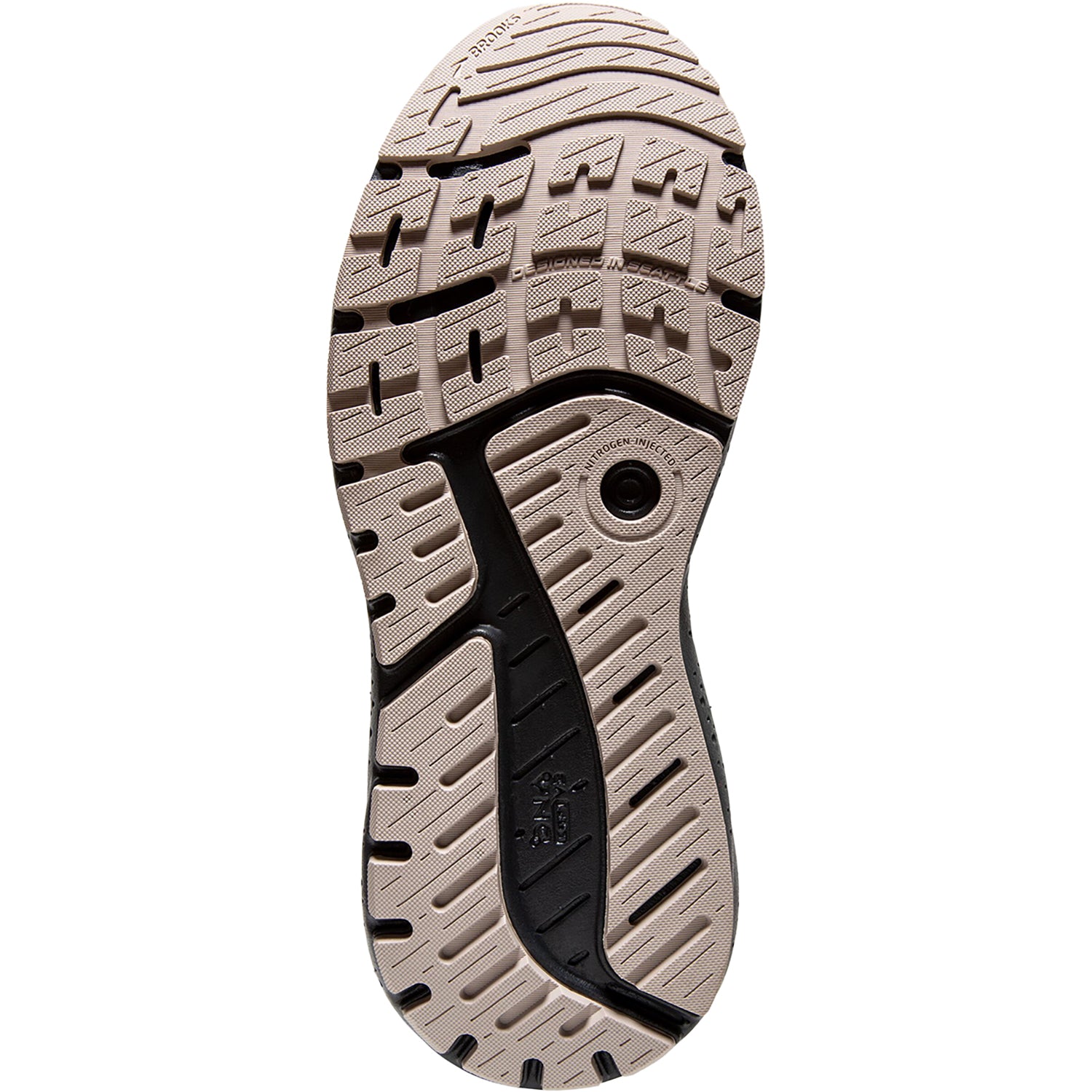 Mens Brooks Men's Brooks Beast GTS 23 Chateau Grey/White Sand/Blue Mesh Chateau Grey/White Sand/Blue Mesh
