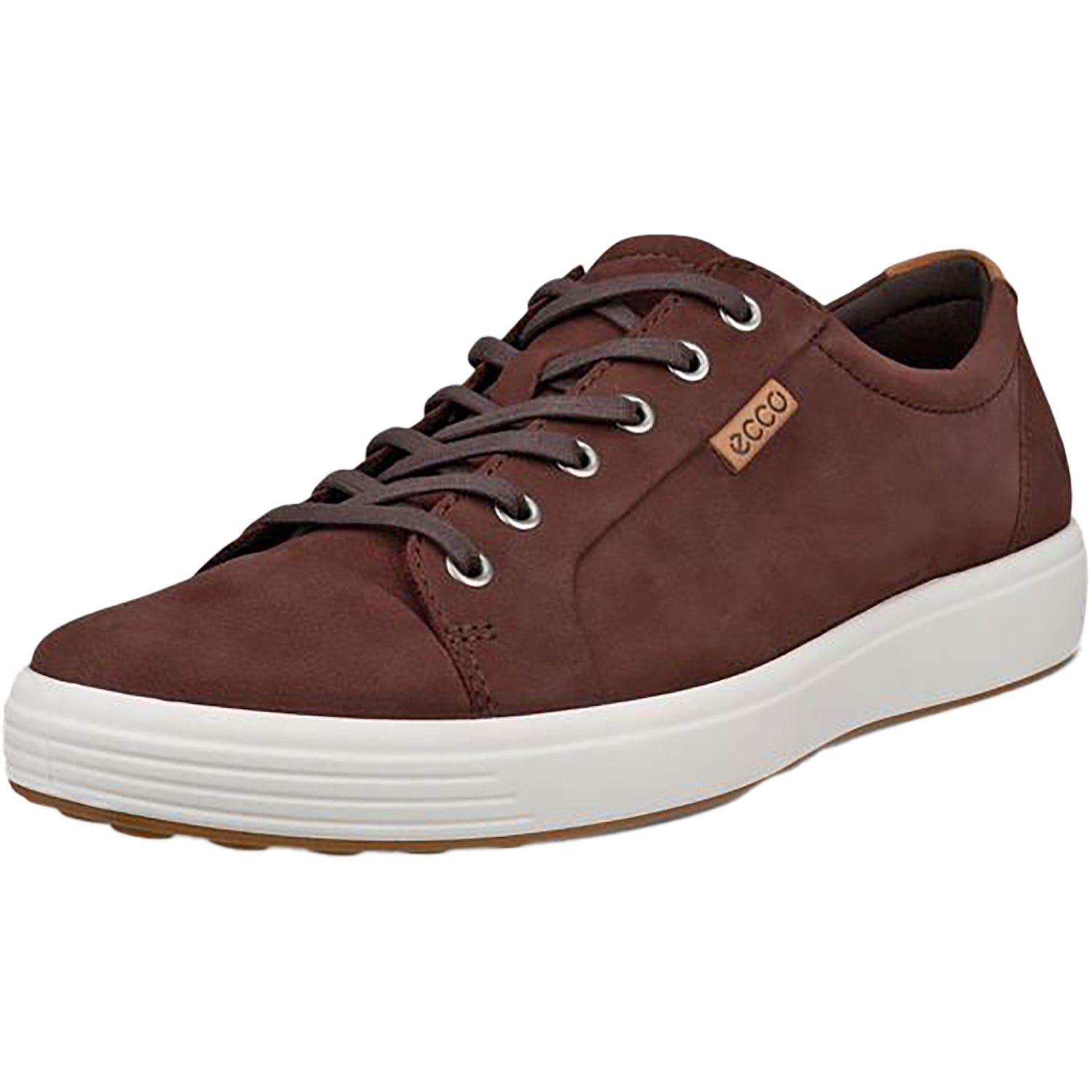 Mens Ecco Men's Ecco Soft 7 Sneaker Chocolate Nubuck Chocolate Nubuck