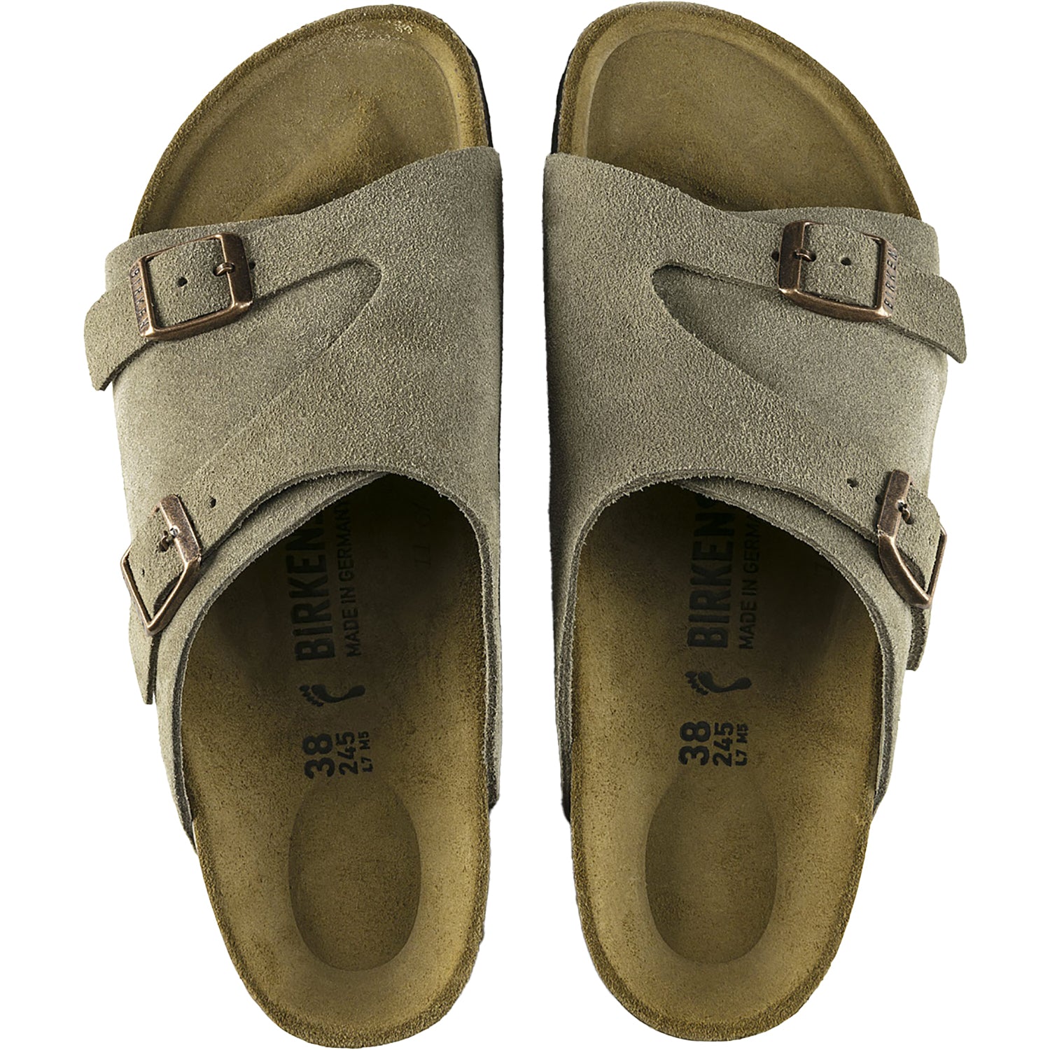 Unisex Birkenstock Unisex Birkenstock Zurich Taupe Suede Taupe Suede