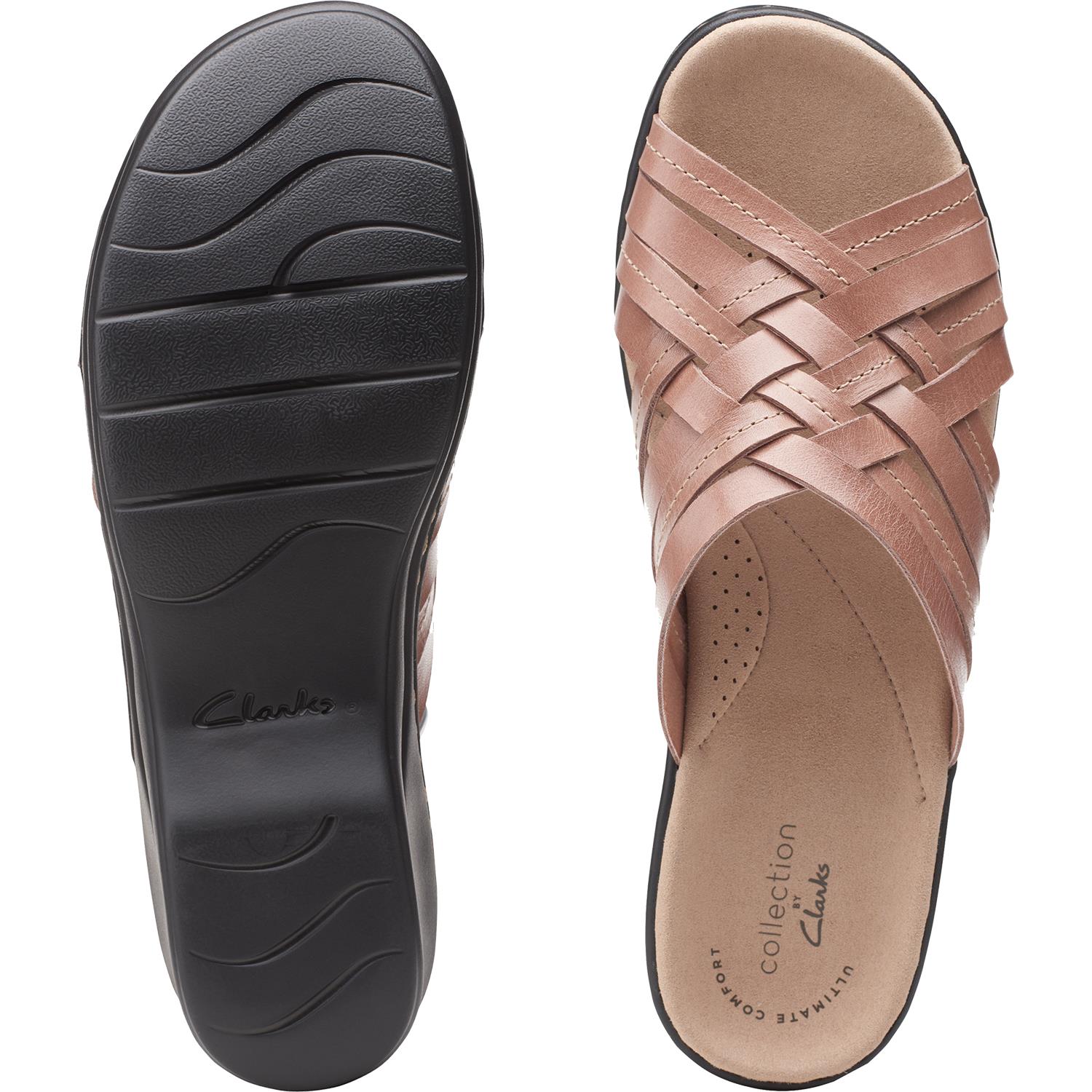 Womens Clarks Women's Clarks Lexi Selina Dusty Pink Leather Dusty Pink Leather
