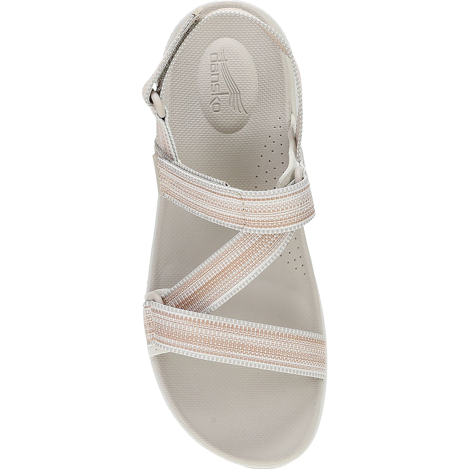 Womens Dansko Women's Dansko Rayna Taupe Multi Webbing Synthetic Taupe Multi Webbing Synthetic