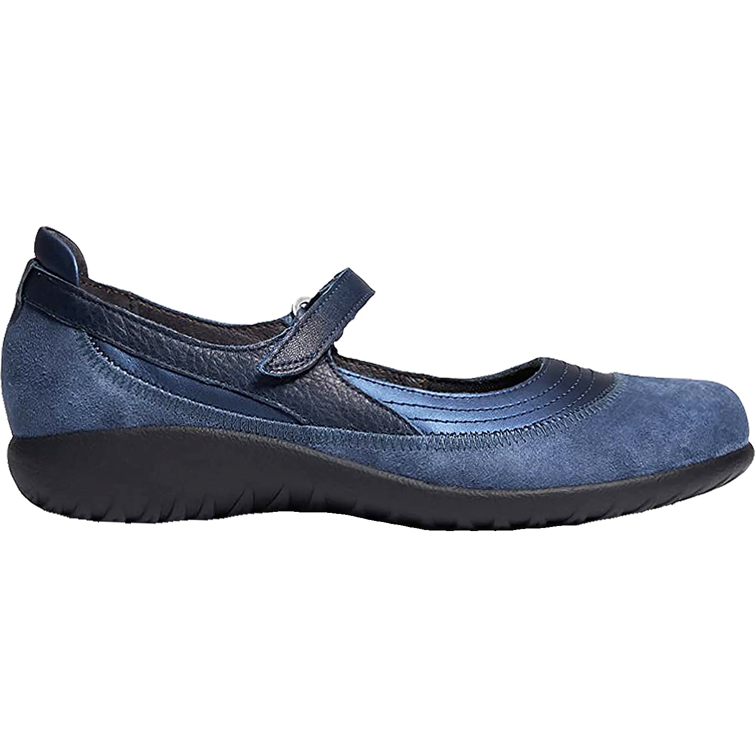 Womens Naot Women's Naot Kirei Polar Sea/Midnight Blue/Blue Ink Leather/Nubuck Polar Sea/Midnight Blue/Blue Ink Leather/Nubuck