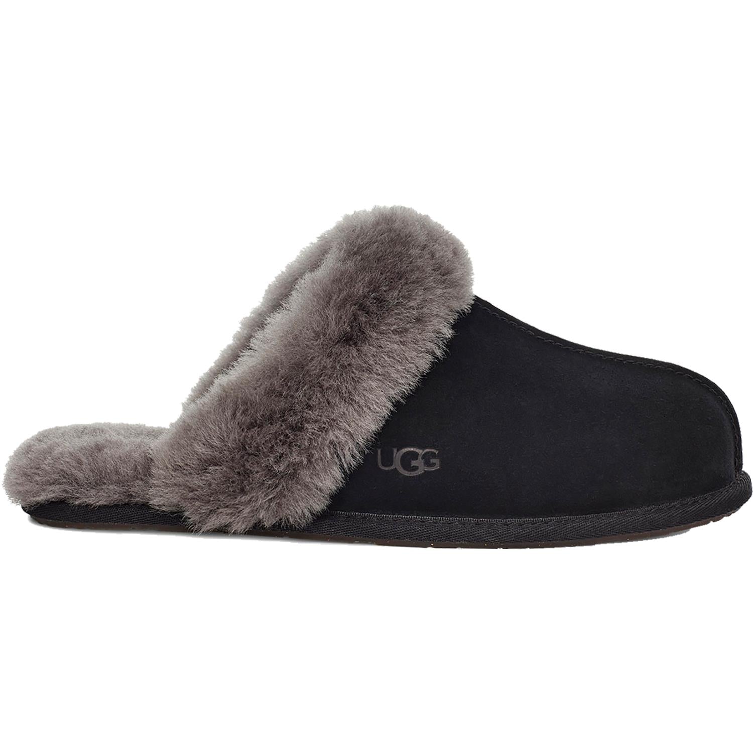 Womens Ugg Women's UGG Scuffette II Black/Grey Suede Black/Grey Suede