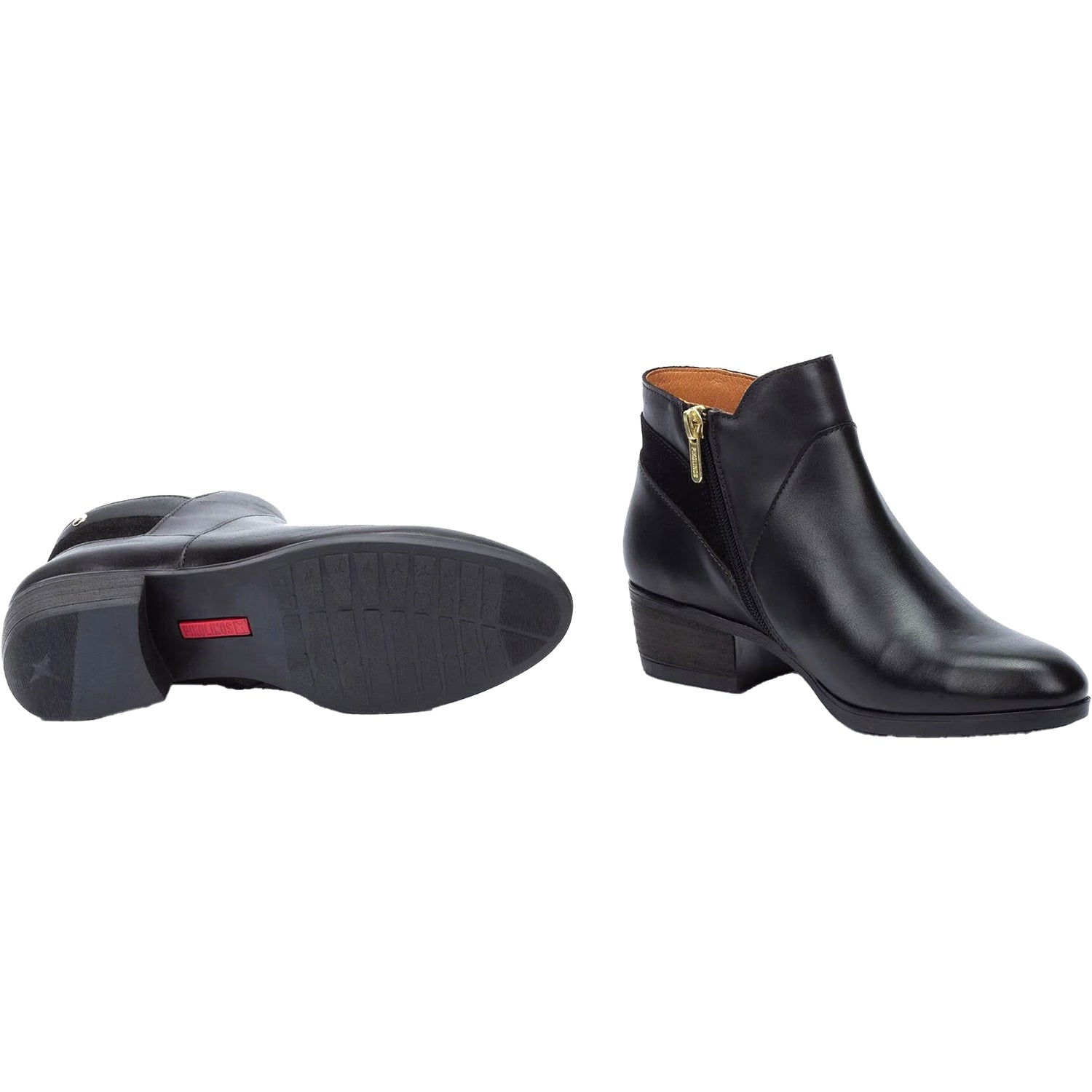Womens Pikolinos Women's Pikolinos Daroca W1U-8732C2 Black Leather Black Leather