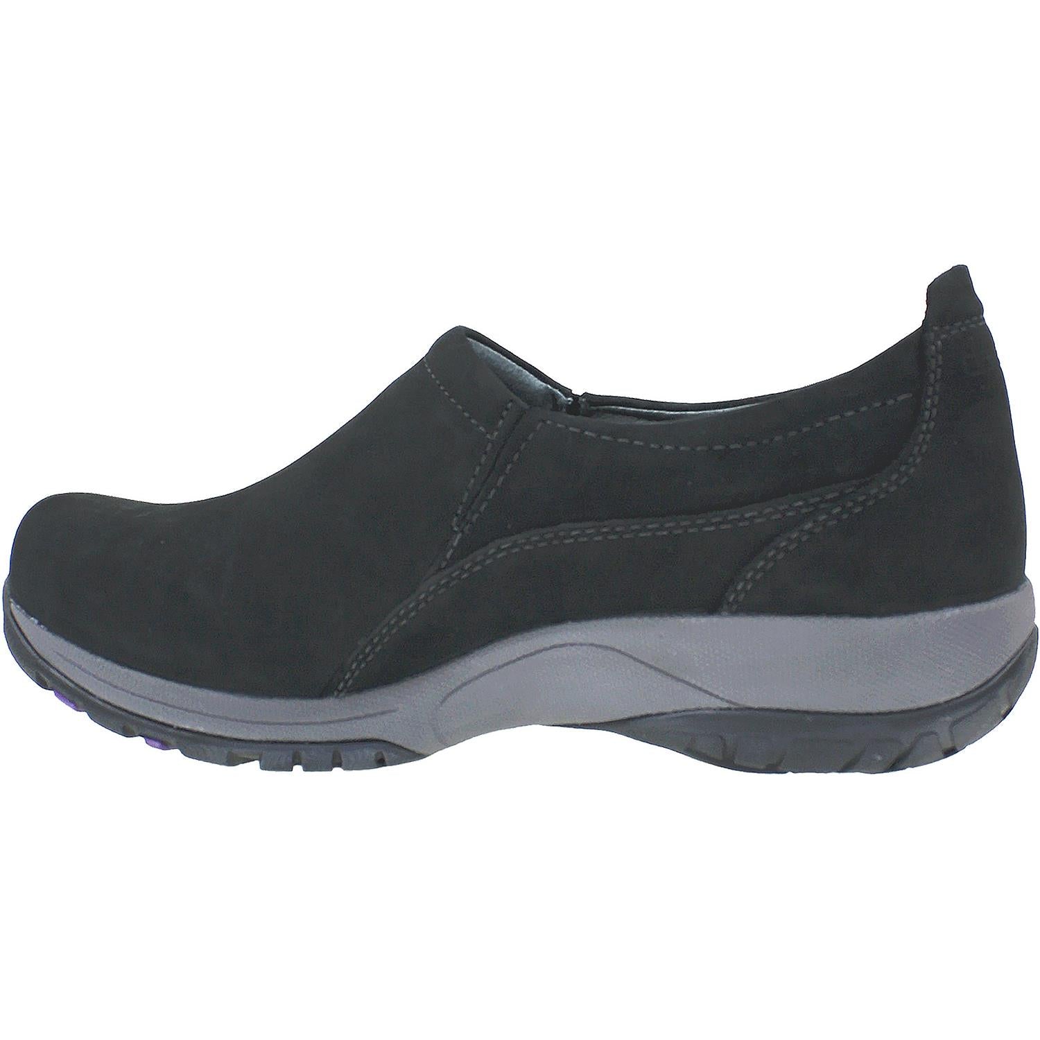 Womens Dansko Women's Dansko Patti Black Milled Nubuck Black Milled Nubuck