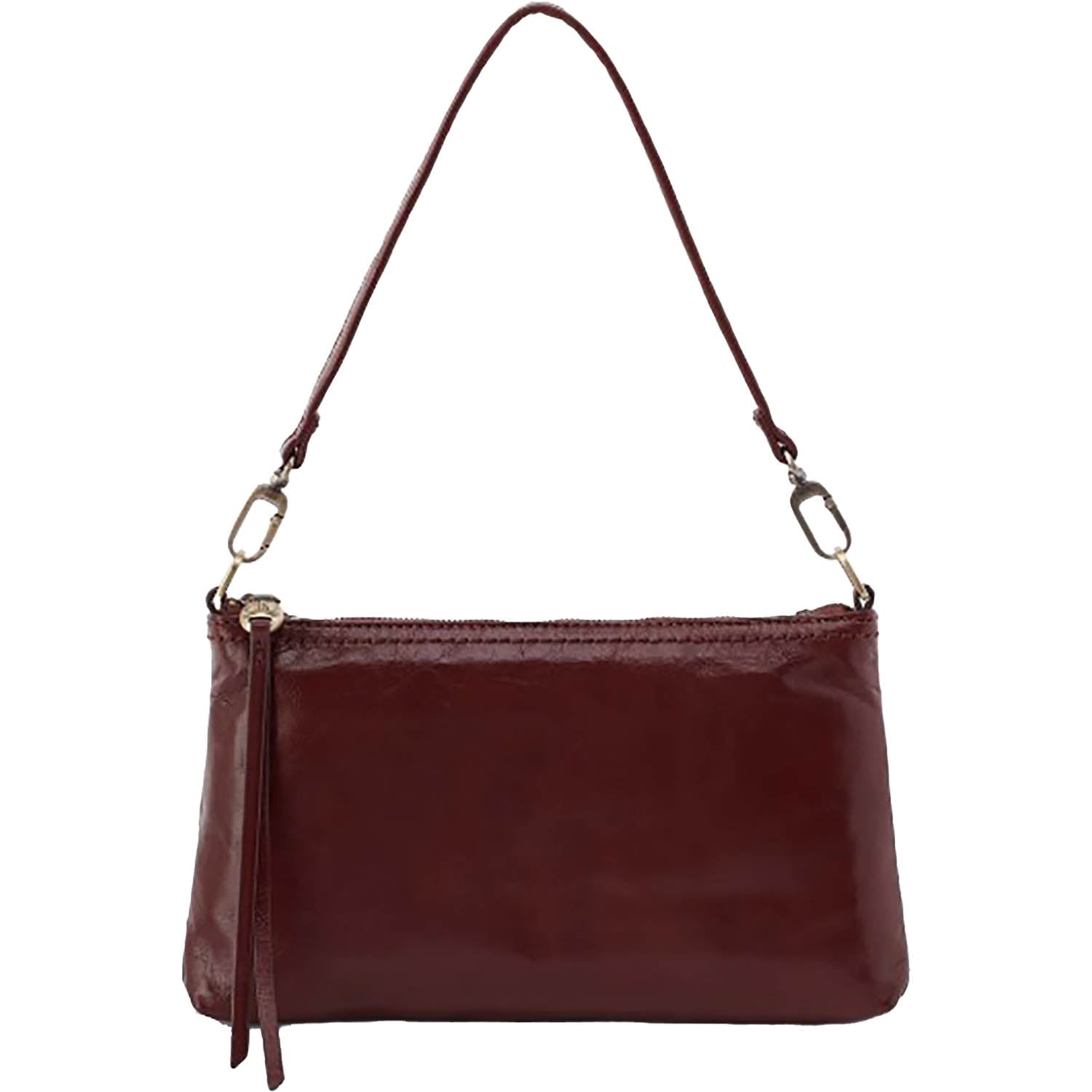 Hobo Hobo International Darcy Crossbody Chocolate Polished Leather Chocolate Polished Leather