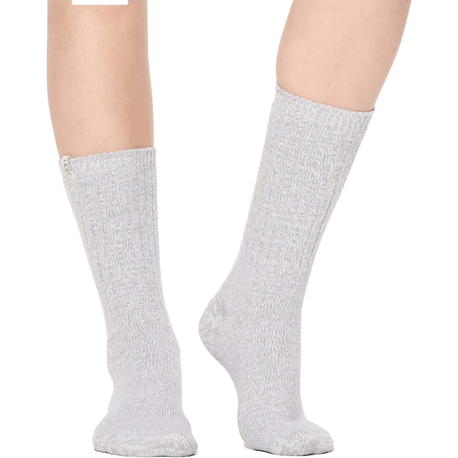 Womens Ugg Women's UGG Rib Knit Slouchy Crew Sock Seal Seal