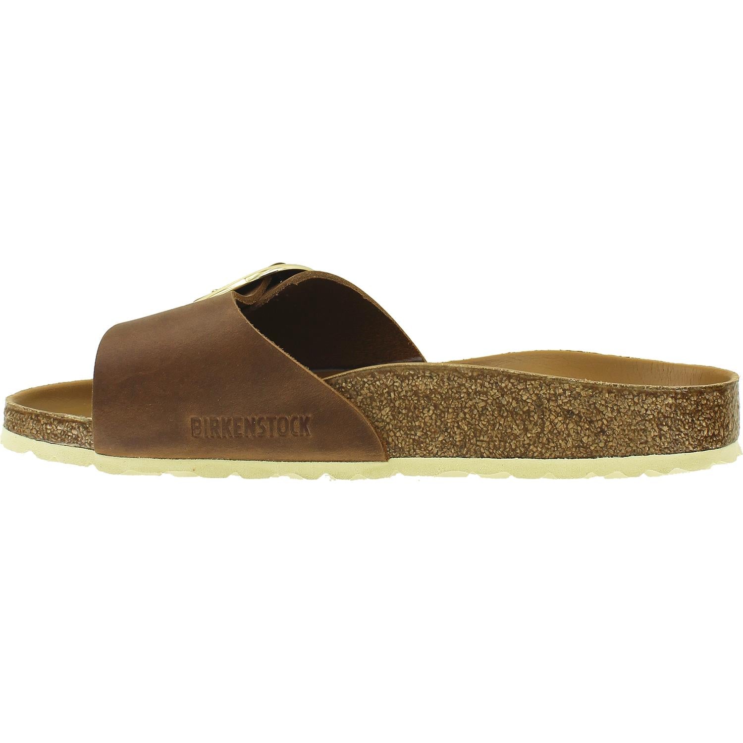 Womens Birkenstock Women's Birkenstock Madrid Big Buckle Cognac Oiled Leather Cognac Oiled Leather
