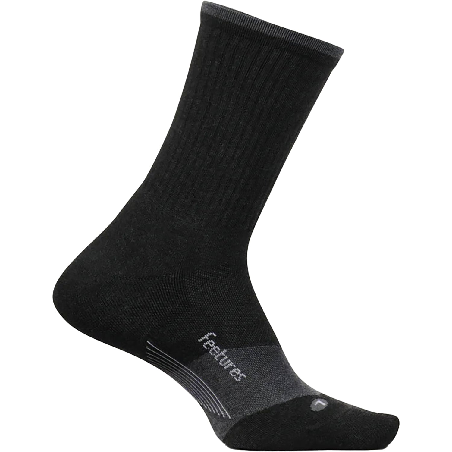 Unisex Feetures Unisex Feetures Trail Max Cushion Mini Crew Charcoal Charcoal
