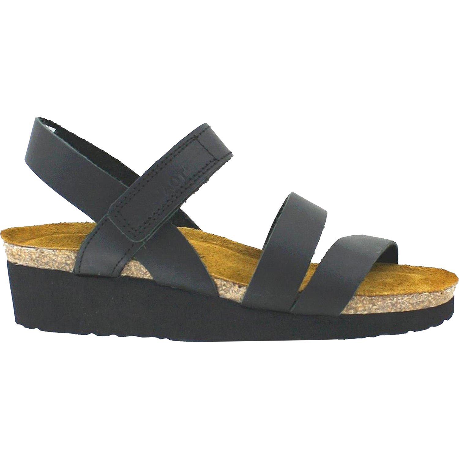Womens Naot Women's Naot Kayla Black Leather Black Leather