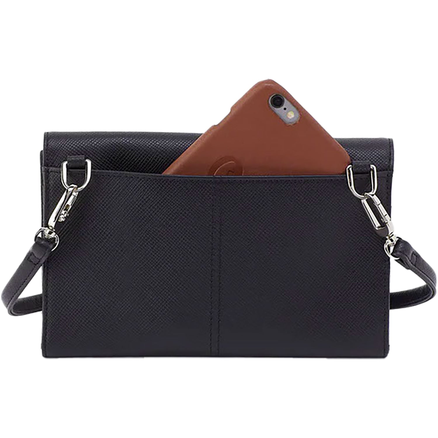 Womens Hobo Hobo International Essential Wallet Crossbody Black Leather Black Leather