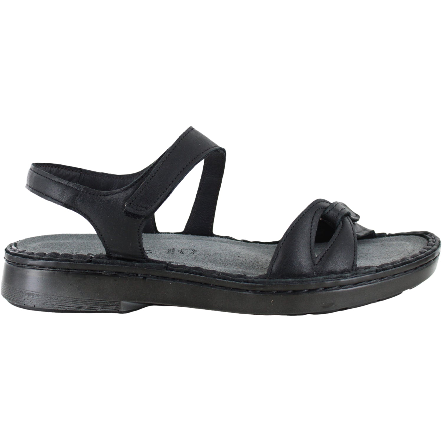 Womens Naot Women's Naot Evora Jet Black Leather Jet Black