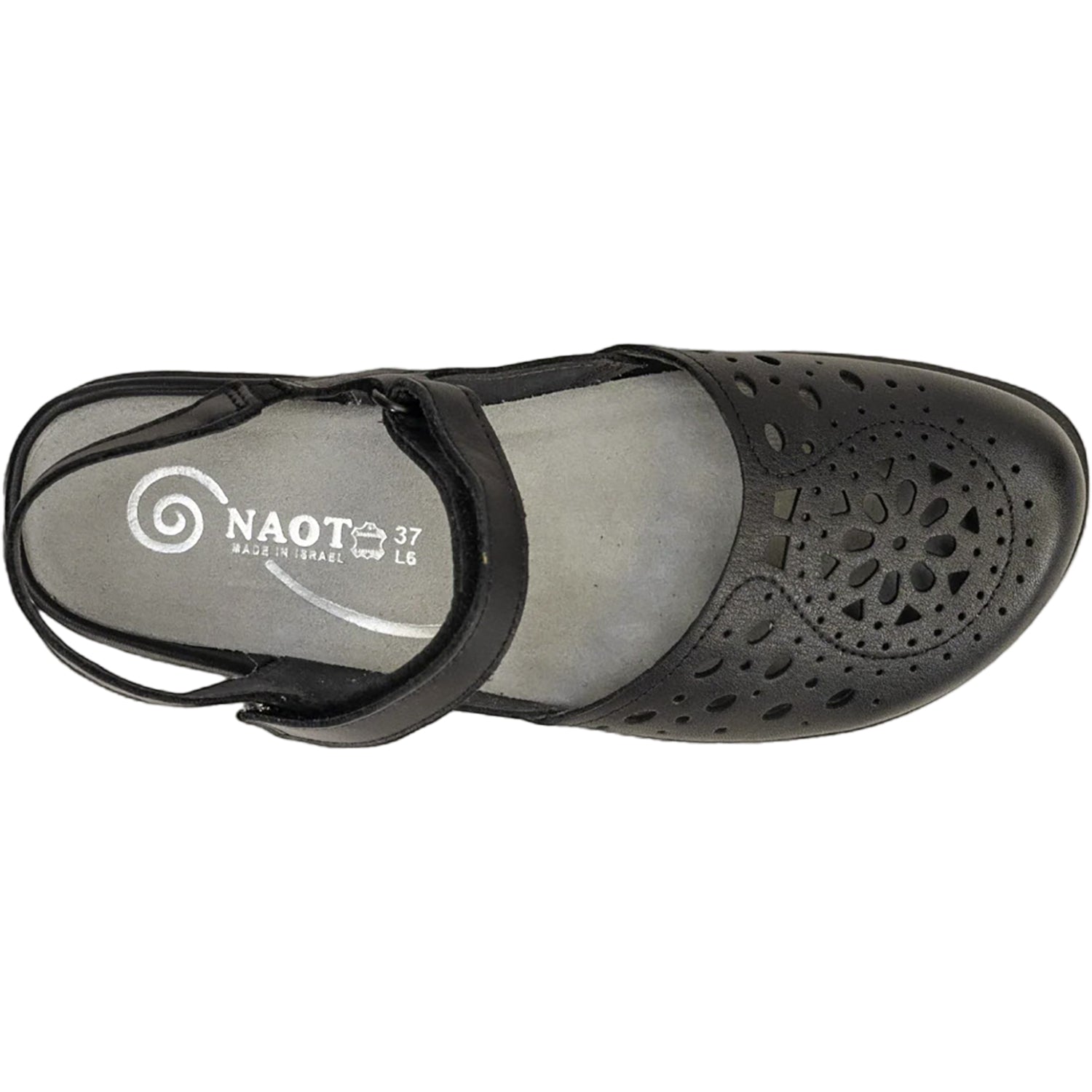 Womens Naot Women's Naot Arataki Black Raven Leather Black Raven Leather
