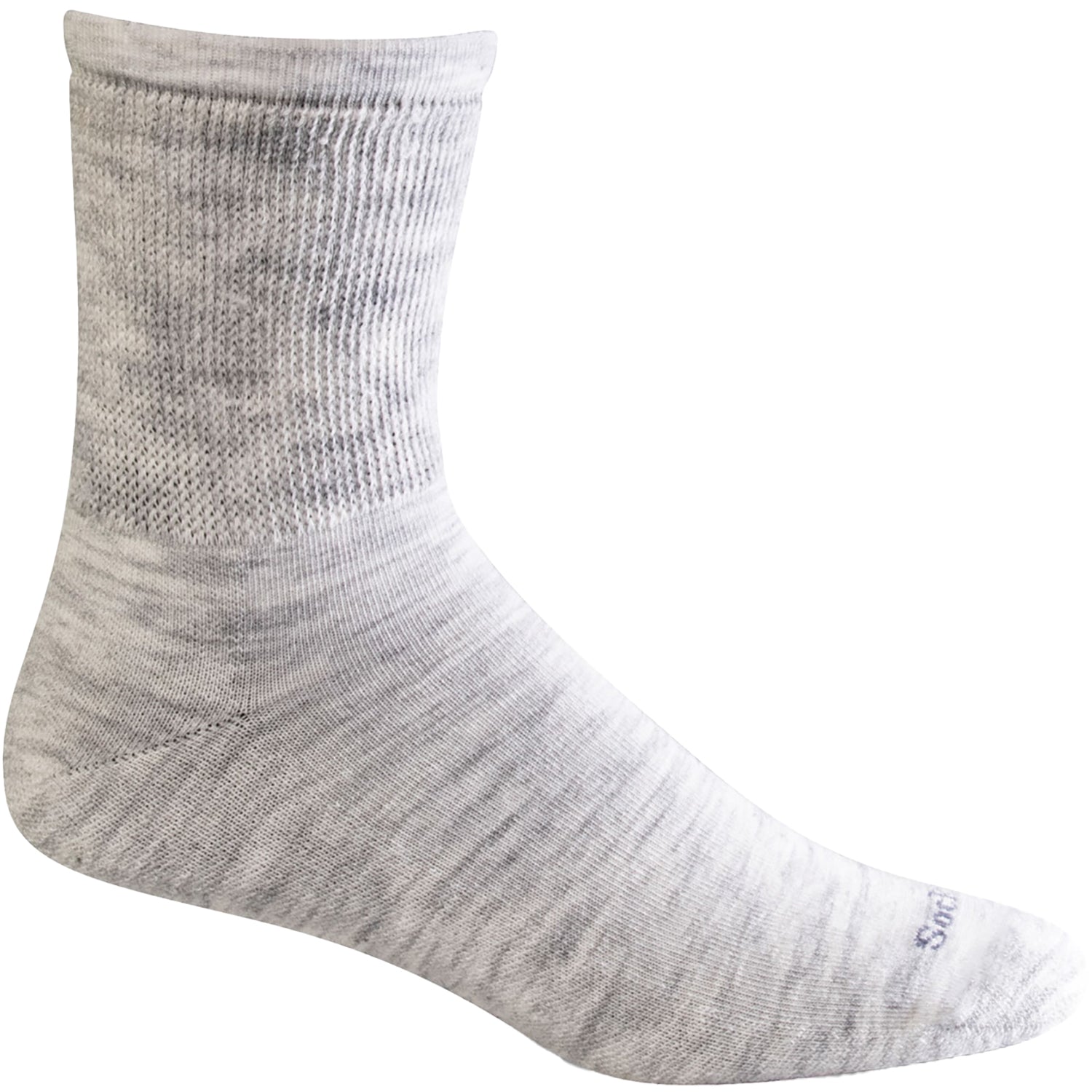 Womens Sockwell Women's Sockwell Crew 15-20 Extra Easy Ash Diabetic Friendly Ash