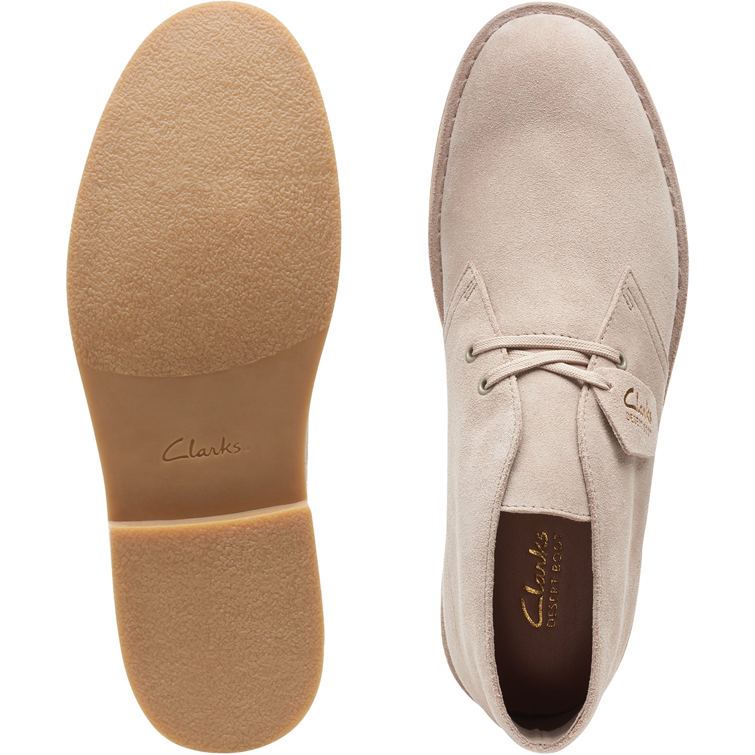 Mens Clarks Men's Clarks Desert Boot Evo Sand Suede Sand