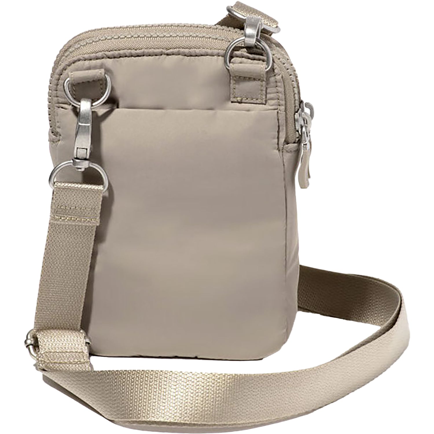 Womens Baggallini Baggallini Modern Take Two RFID Crossbody Moon Rock Puff Nylon Moon Rock Puff Nylon