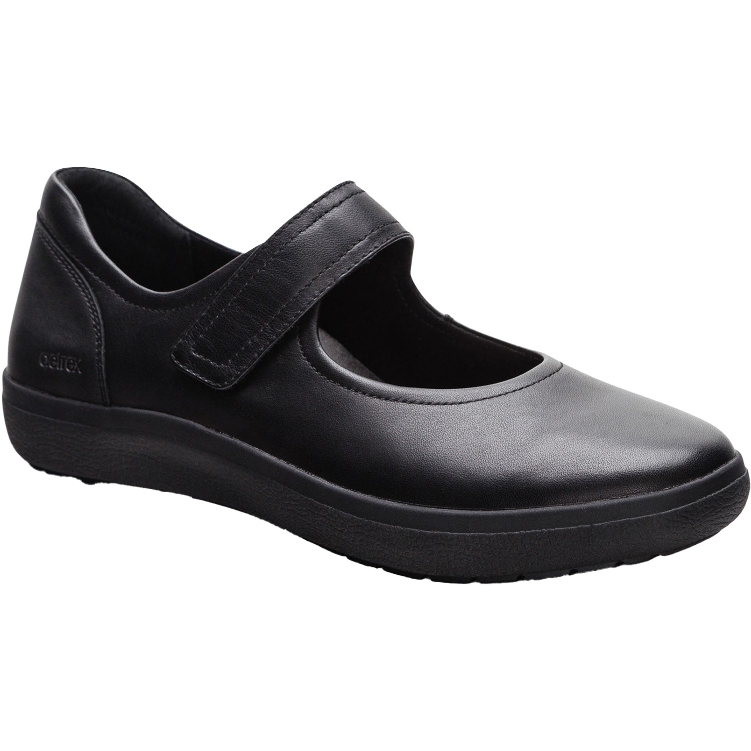 Womens Aetrex Women's Aetrex Erica Black Leather Black Leather