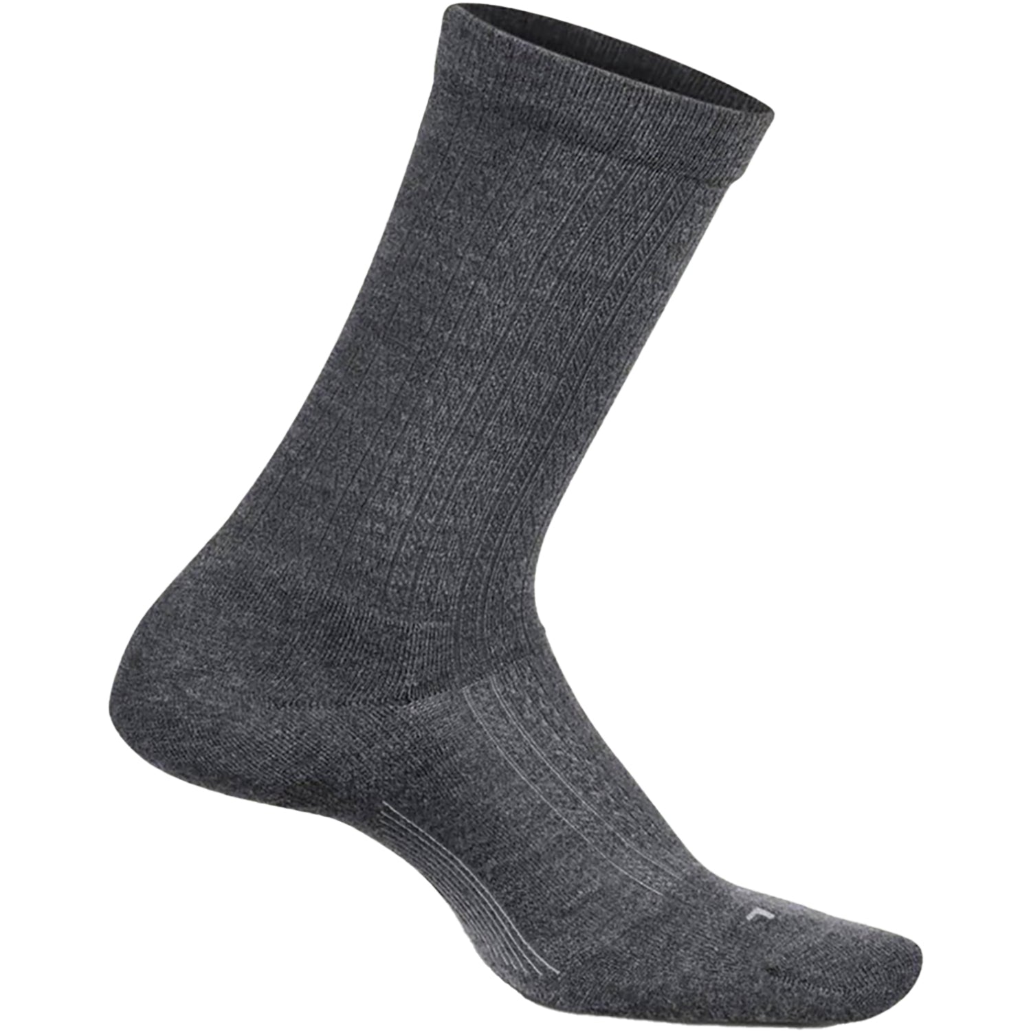 Womens Feetures Women's Feetures Texture Crew Grey Grey