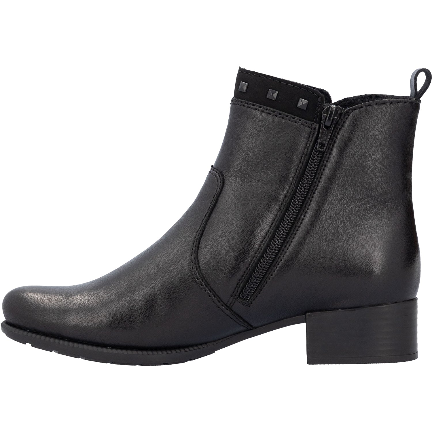 Womens Rieker Women's Rieker 78657-00 Black/Black/Black Leather Black/Black/Black Leather