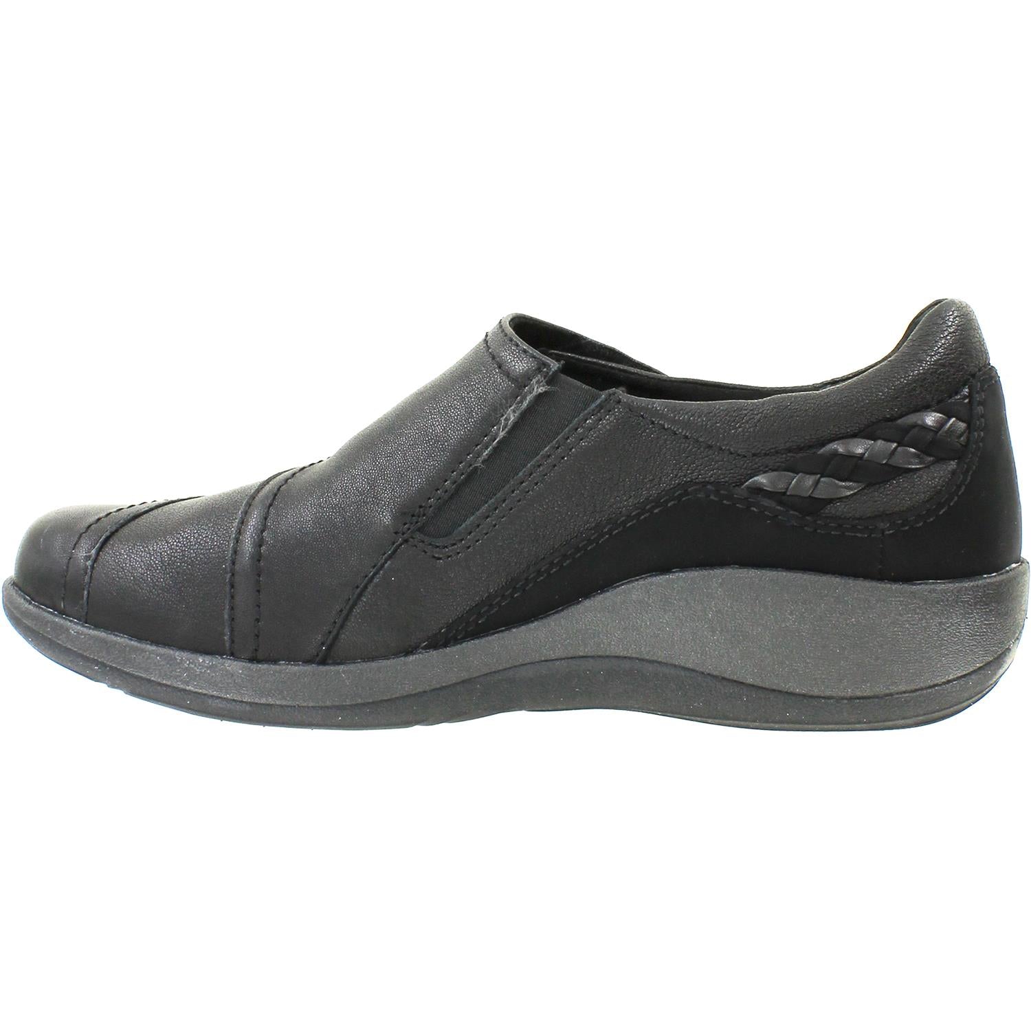 Womens Aetrex Women's Aetrex Karina Black Leather Black Leather