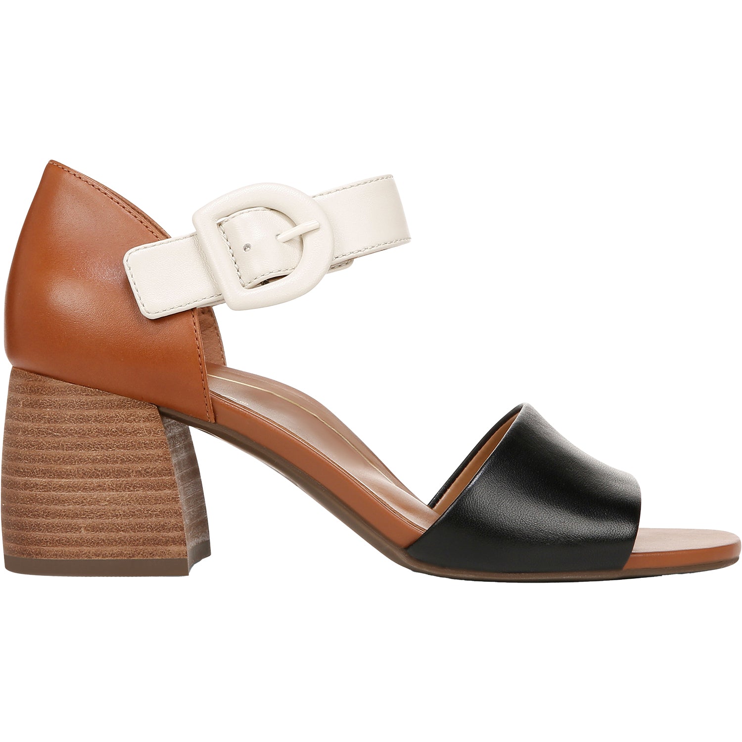 Womens Vionic Womens  Vionic Chardonnay Tan/Black/Cream Leather Tan/Black/Cream Leather