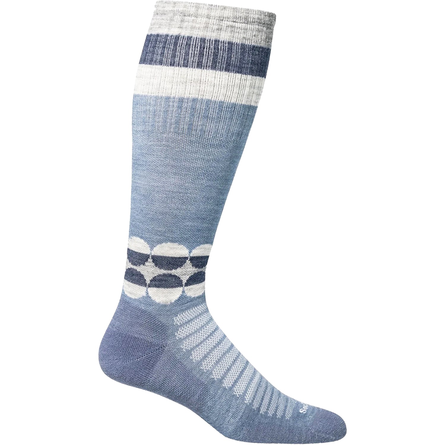 Womens Sockwell Sockwell Spin Blue Stone Knee High Socks 15-20 mmHg Blue Stone