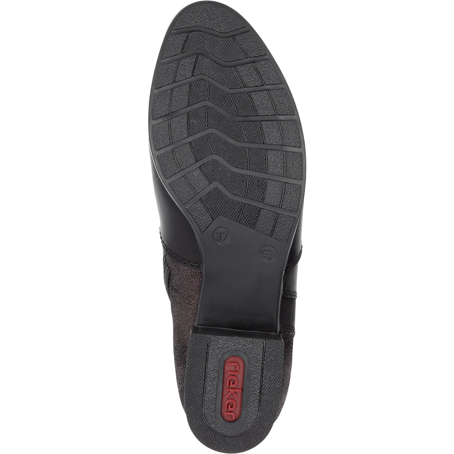 Womens Rieker Women's Rieker 78658-00 Schwarz/Schwarz/Schwarz Leather Schwarz/Schwarz/Schwarz Leather